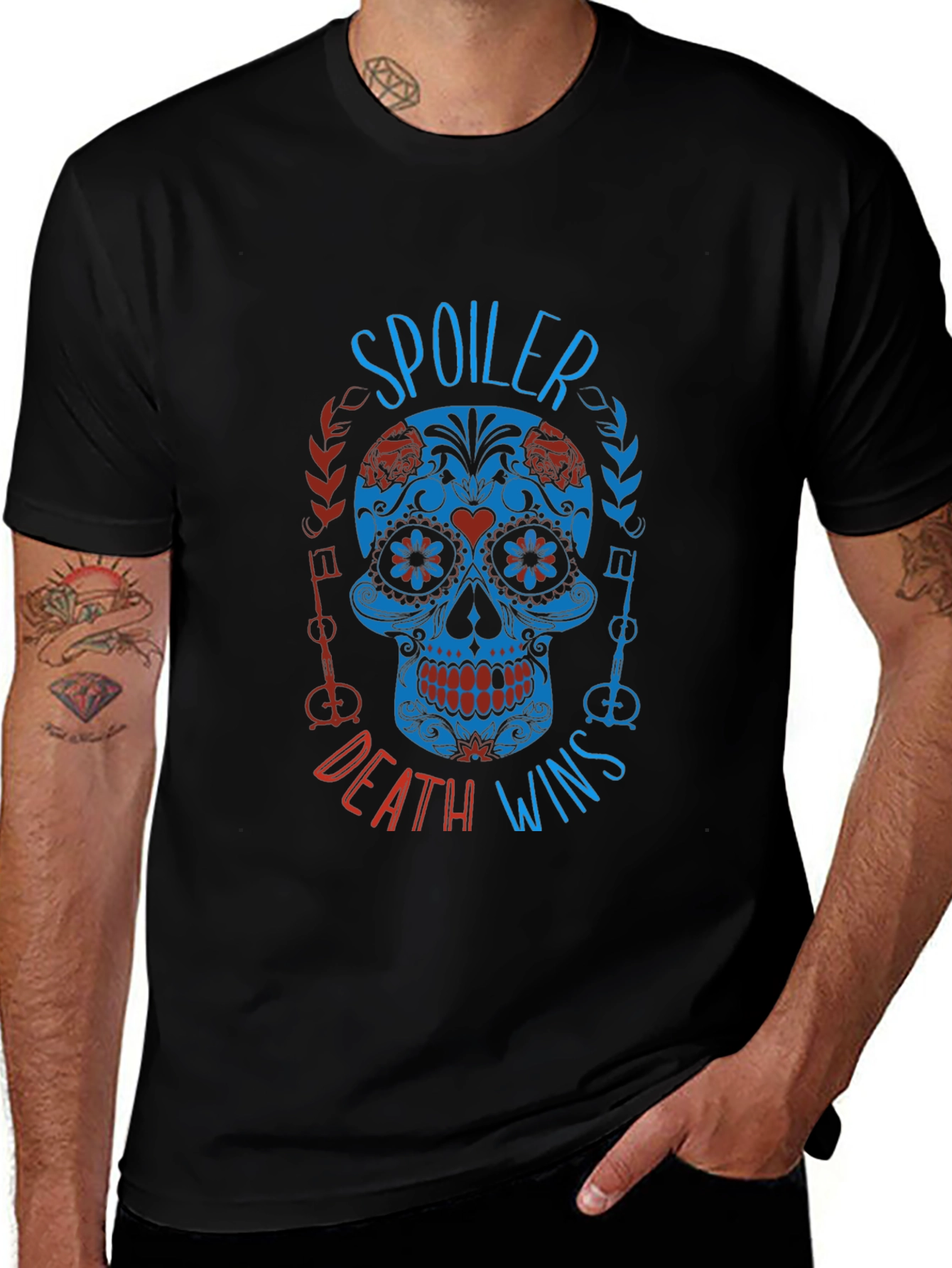 Variant 6 of Spoiler Death Wins Skull T-Shirt