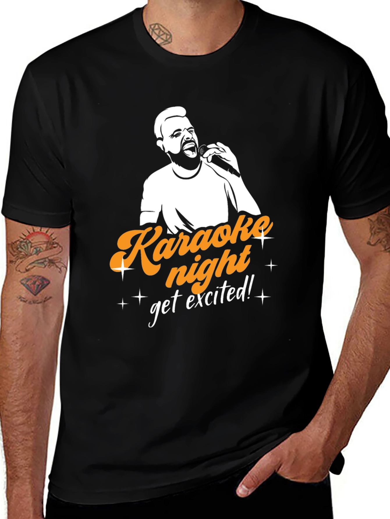 Variant 22 of Karaoke Night T-Shirt - Get Excited!