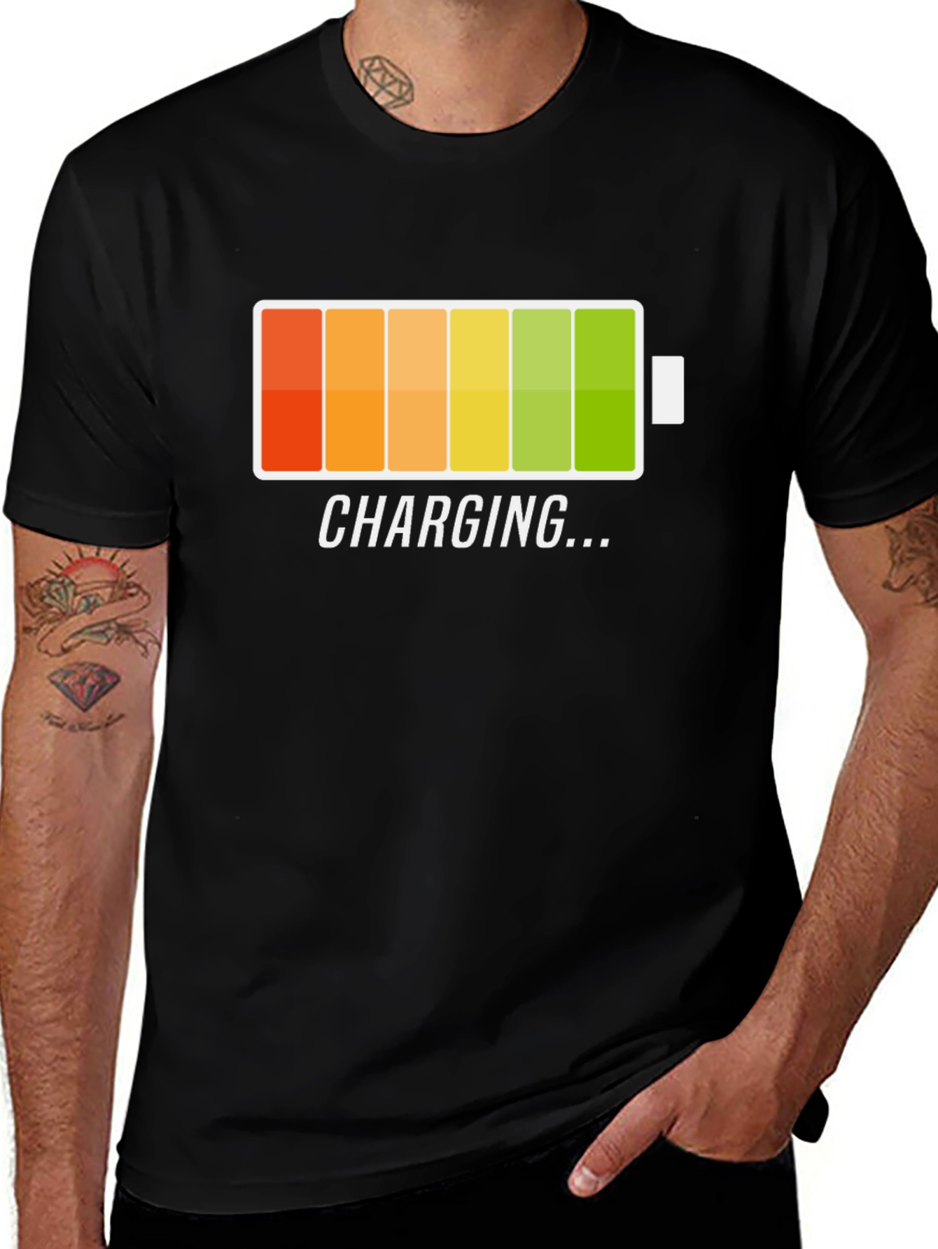 Variant 5 of Charging Battery Graphic T-Shirt