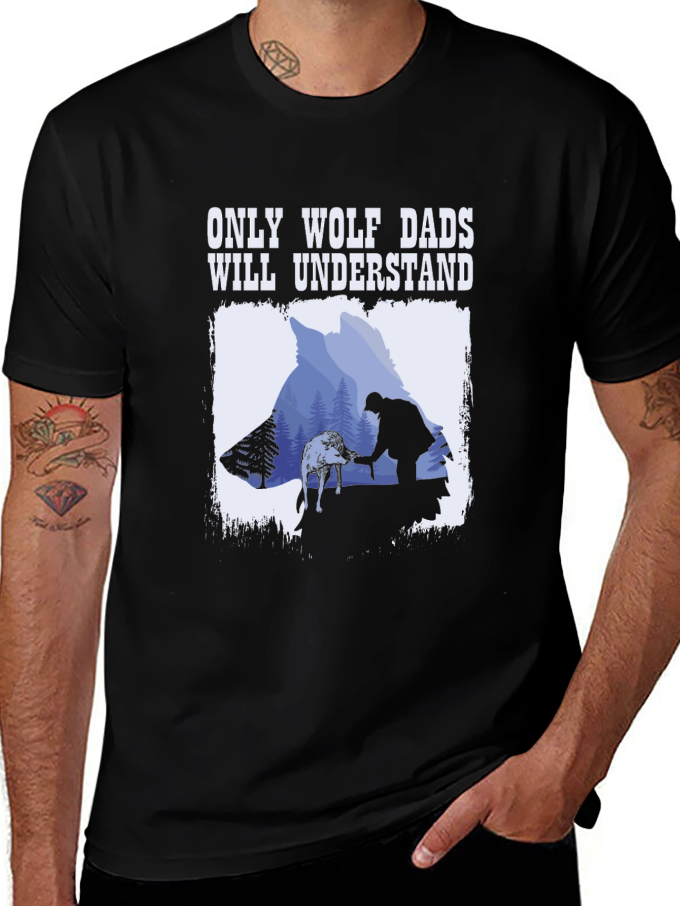 Variant 24 of Wolf Dad Graphic T-Shirt
