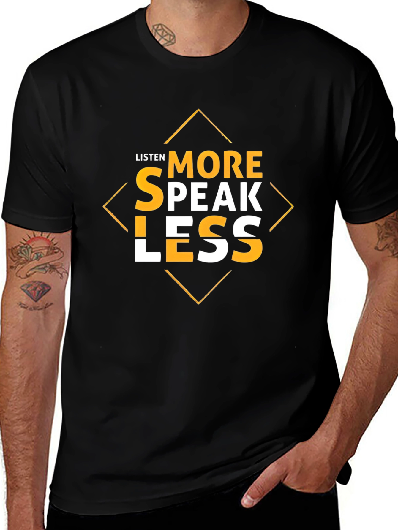 Listen More Speak Less Graphic Tee