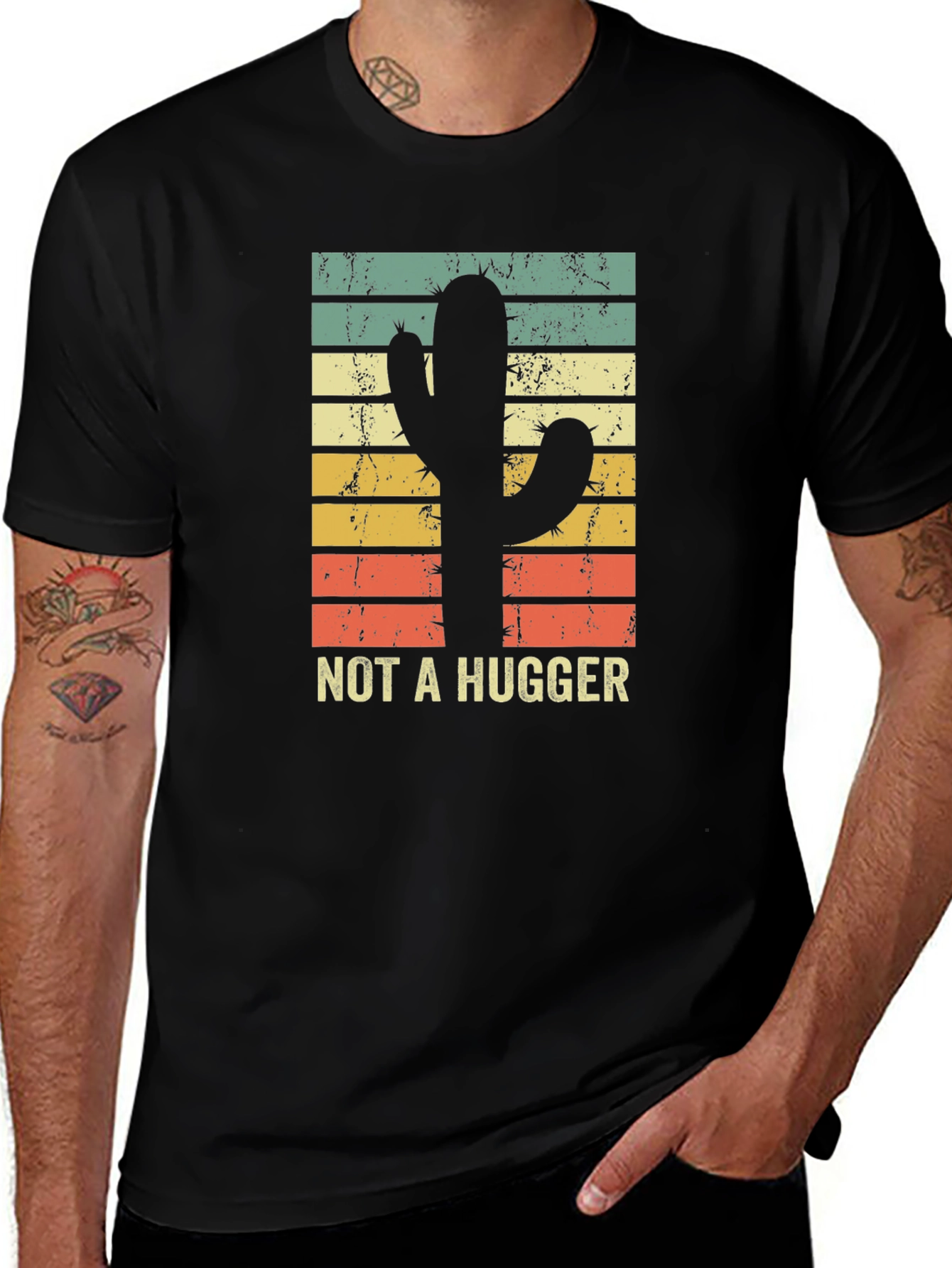 Variant 3 of Not a Hugger Cactus Graphic Tee