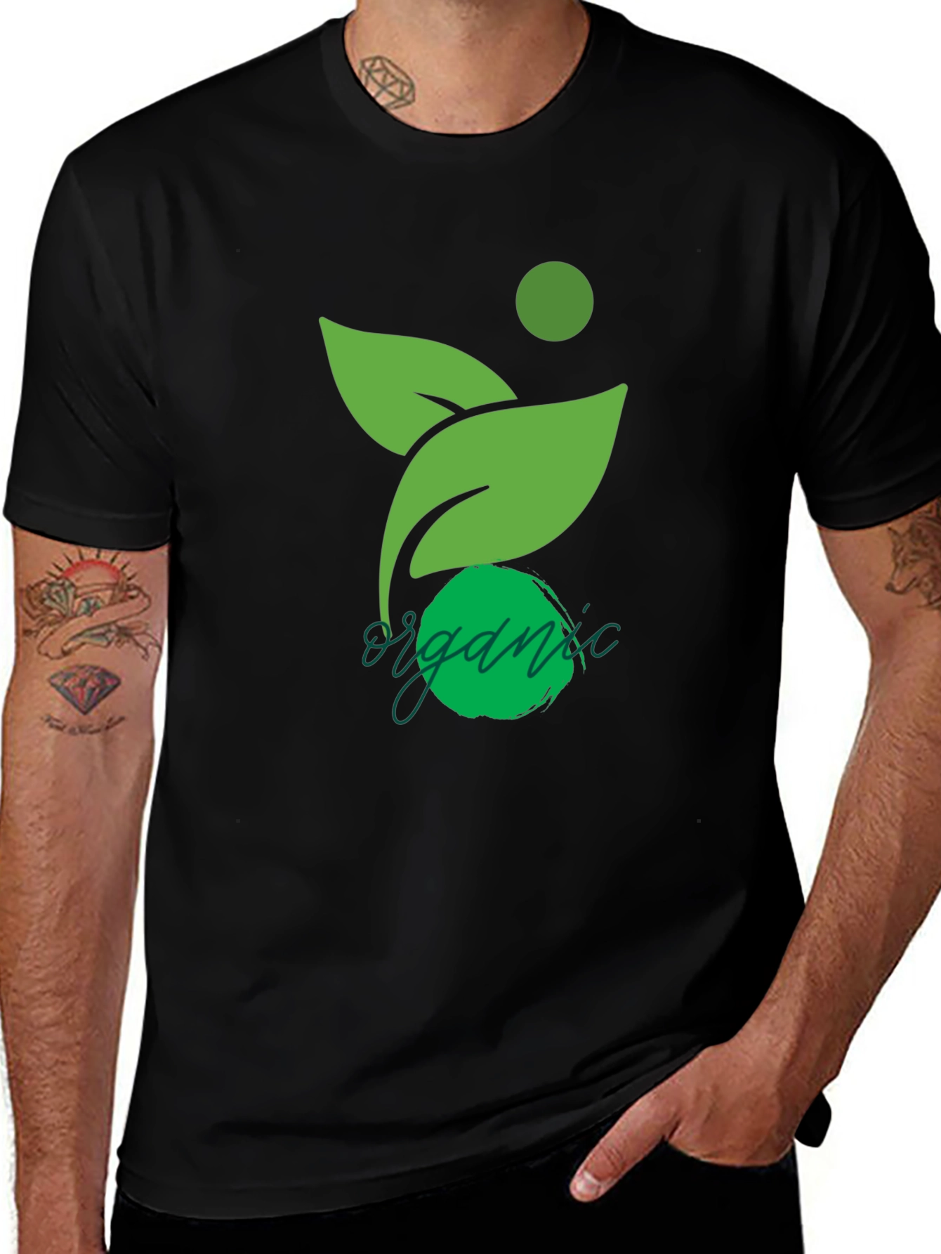 Variant 18 of Organic Design Black T-Shirt
