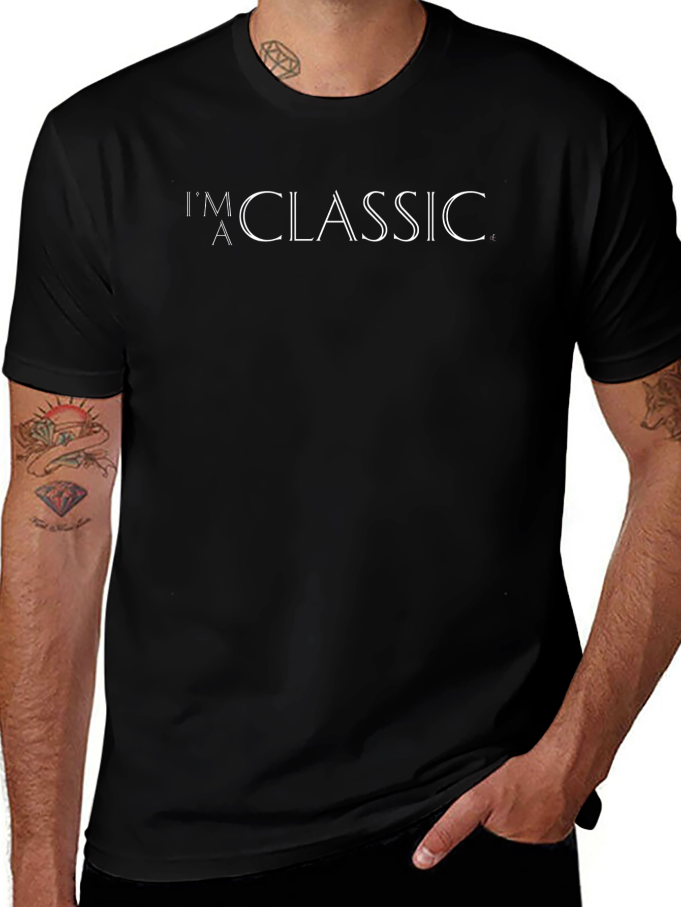 Variant 10 of I'm A Classic Graphic T-Shirt - Black