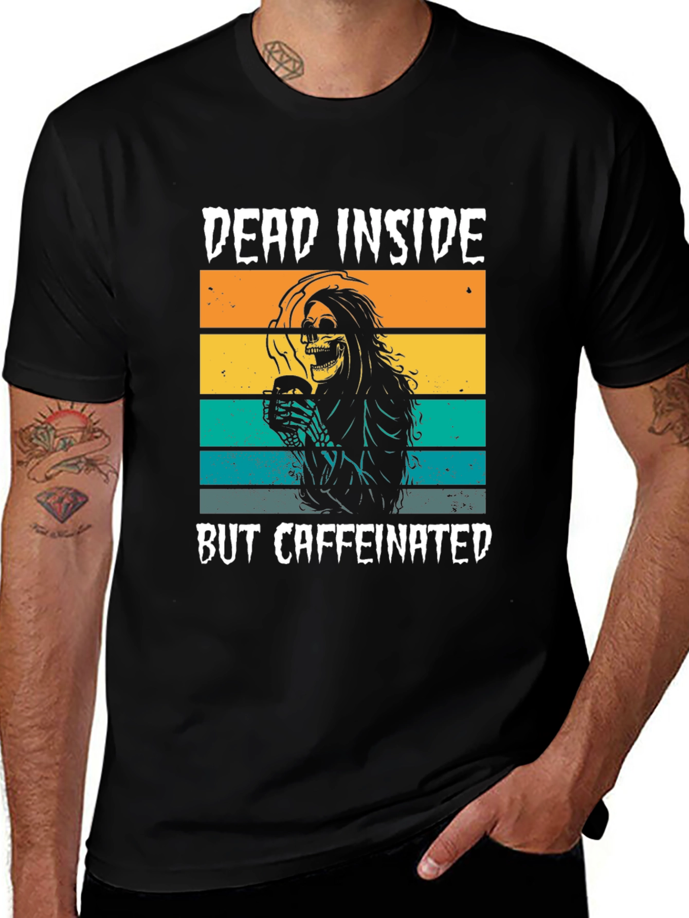 Variant 5 of Dead Inside But Caffeinated Graphic Tee
