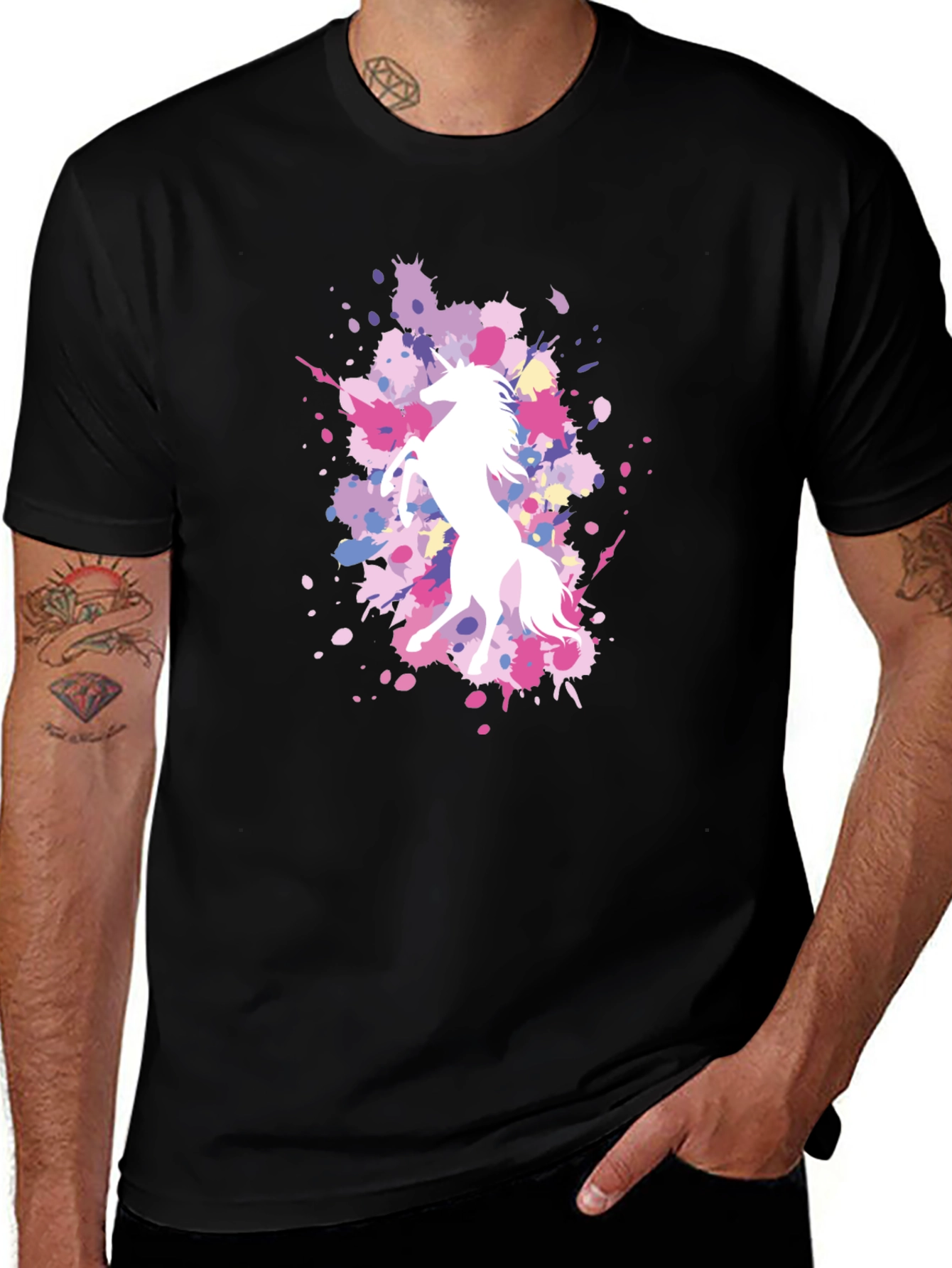 Variant 14 of Unicorn Splatter T-Shirt