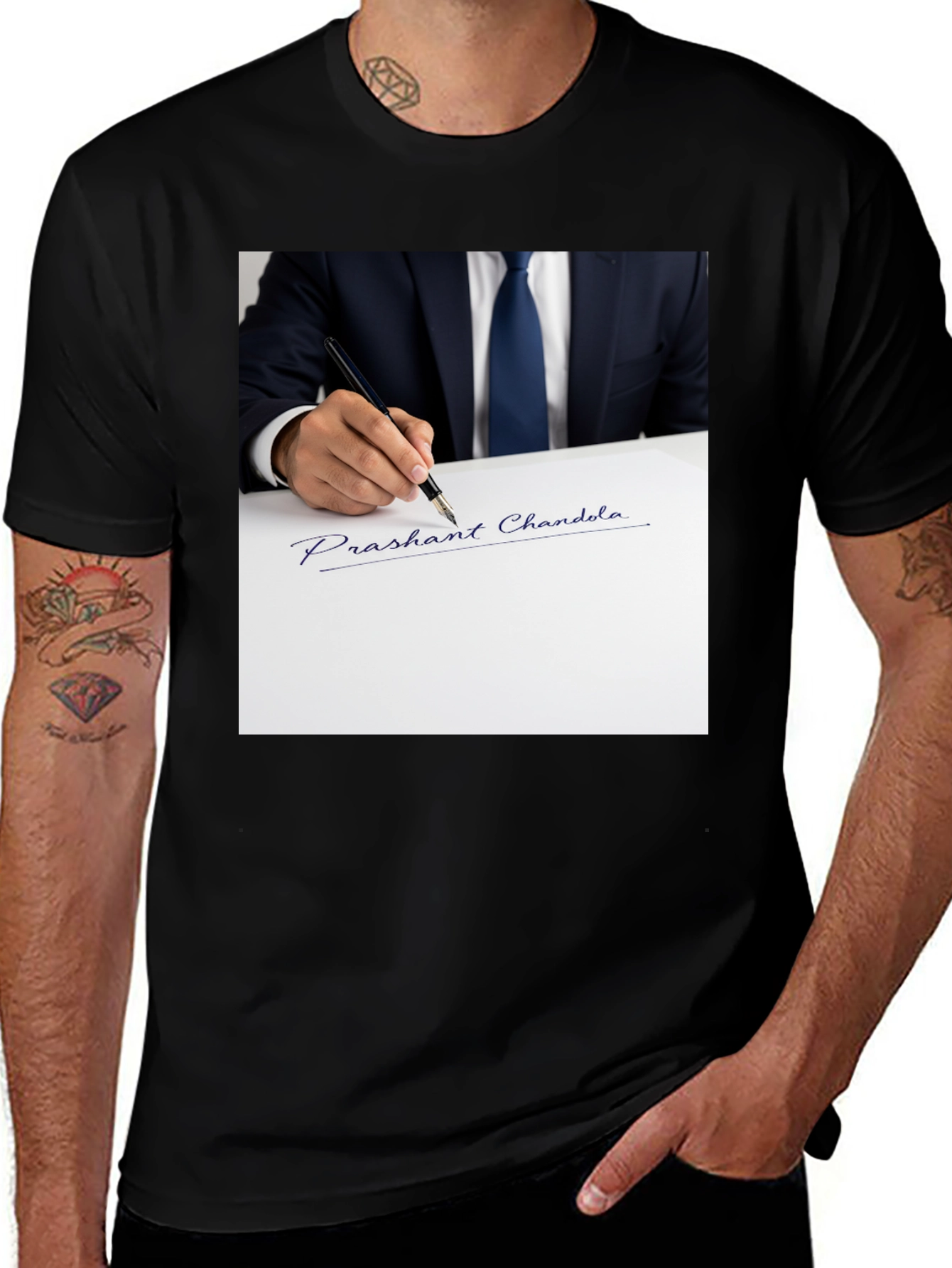 Variant 9 of Signature Graphic T-Shirt: Prashant Chandola