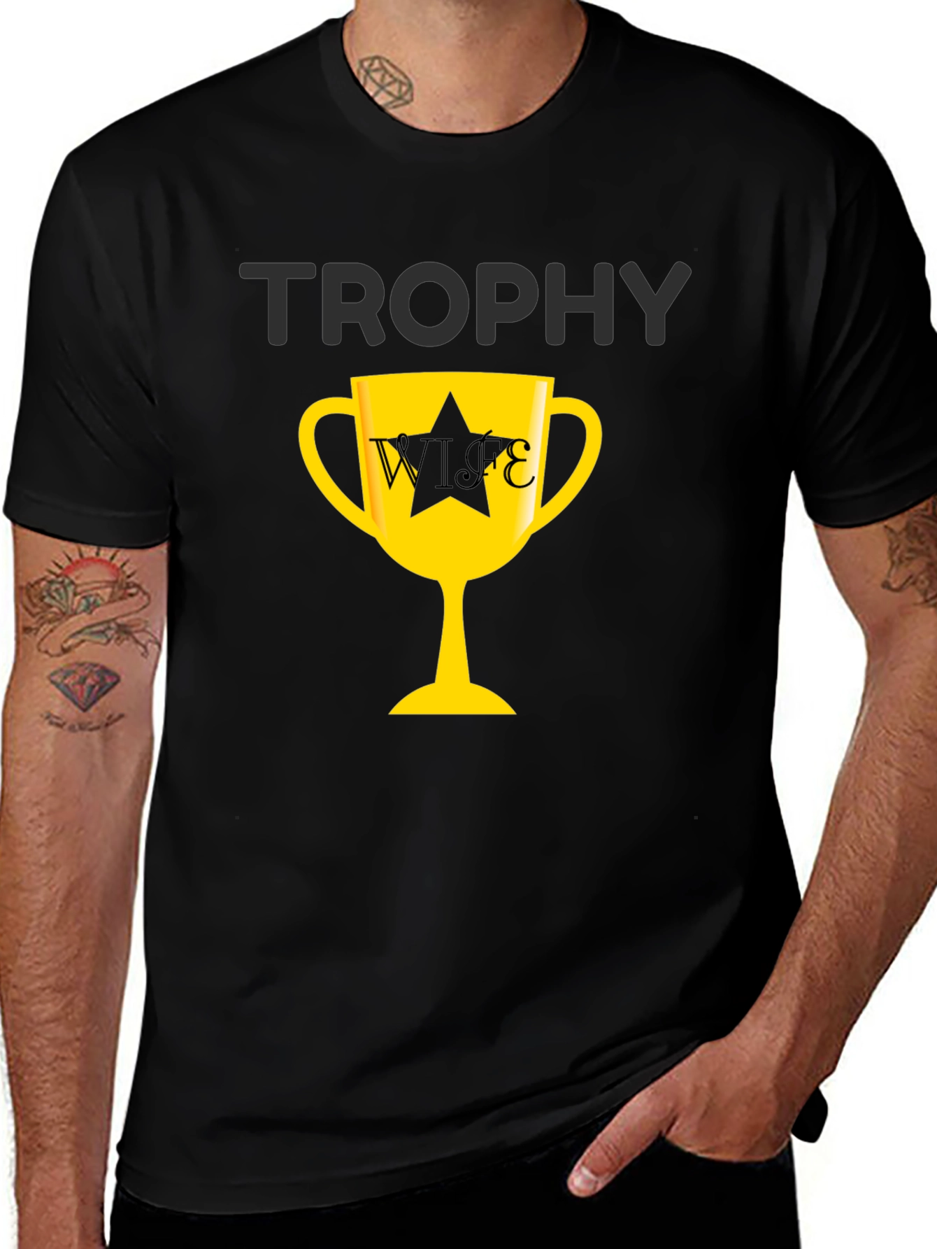 Variant 5 of Trophy Wife Graphic Men's T-Shirt