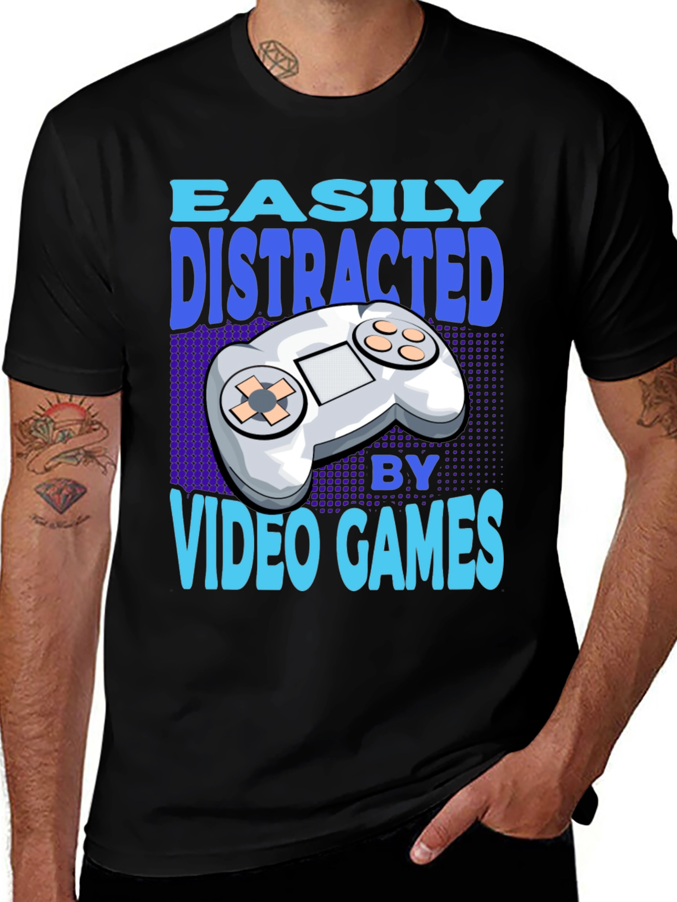 Variant 27 of Easily Distracted by Video Games T-Shirt
