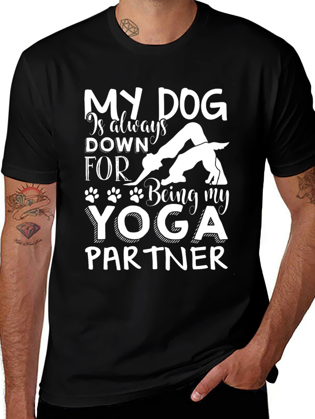 Variant 15 of Yoga Dog Partner T-Shirt
