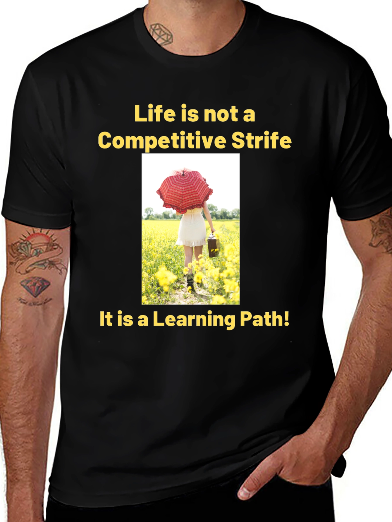 Variant 9 of Inspirational "Learning Path" Graphic Tee