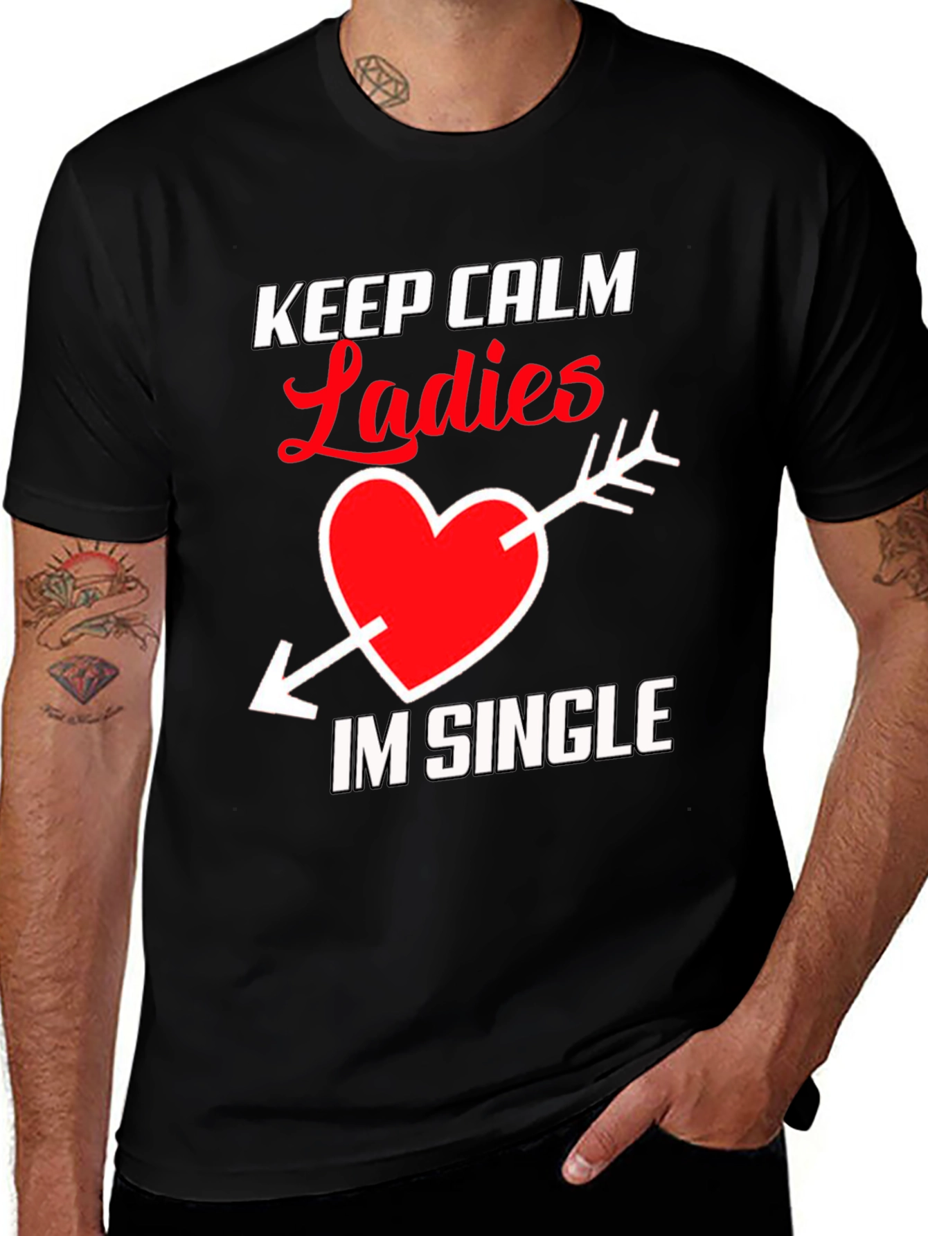 Keep Calm Ladies I'm Single Tee