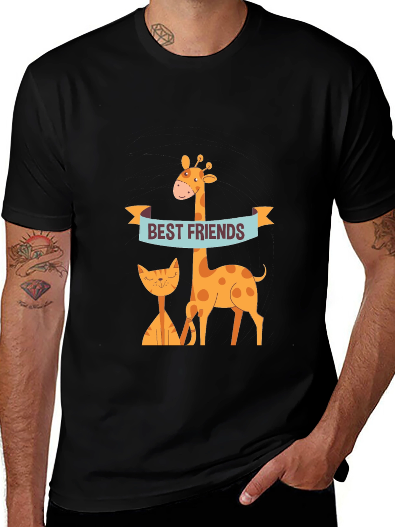 Variant 22 of Best Friends Giraffe & Cat Graphic Tee