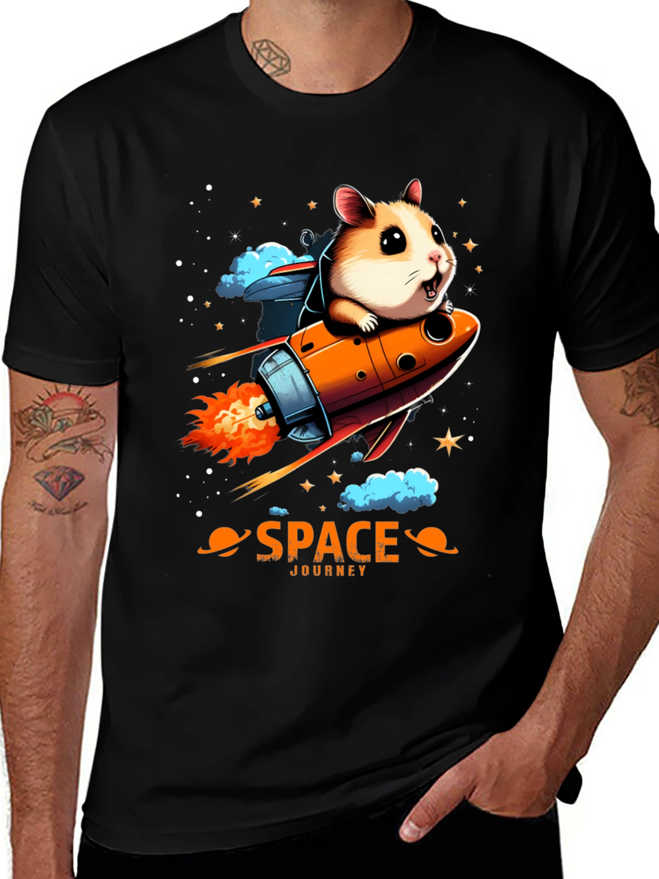 Space Hamster T-Shirt: Journey to the Stars