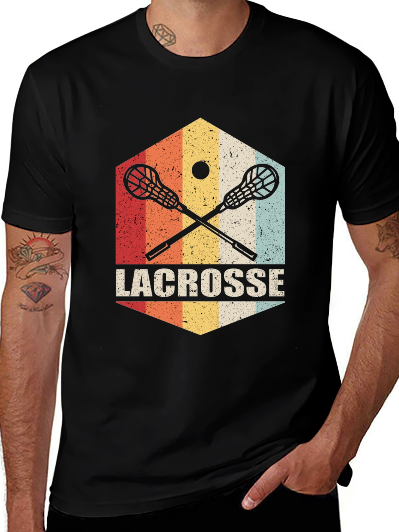 Variant 29 of Vintage Lacrosse T-Shirt - Retro Sports Style