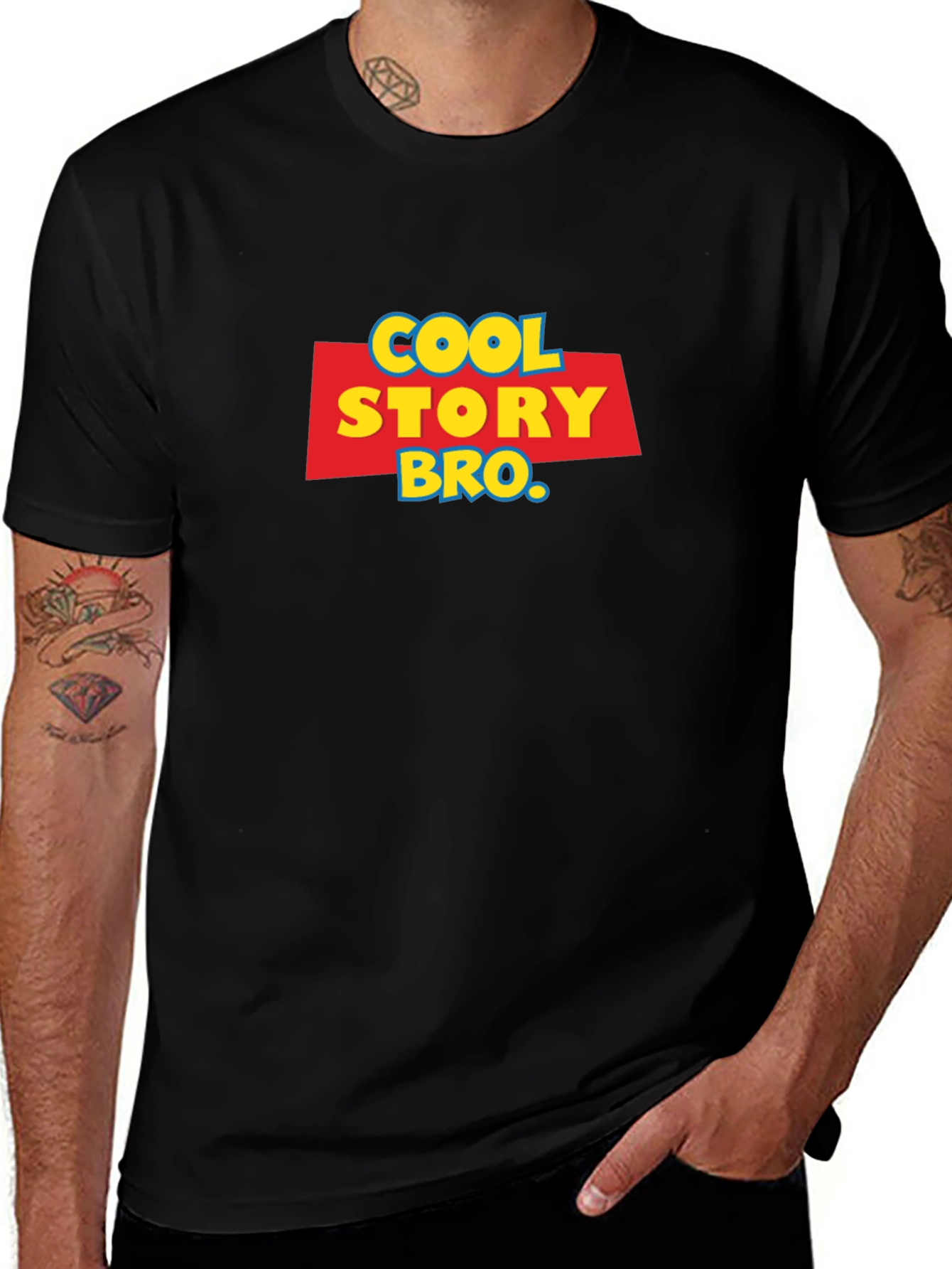 Variant 26 of Cool Story Bro Graphic Tee - Black