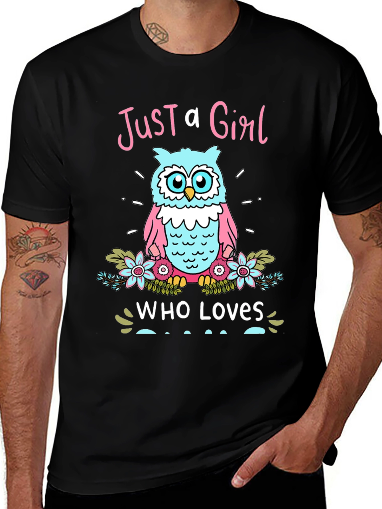 Variant 21 of Just a Girl Who Loves Owls Graphic Tee