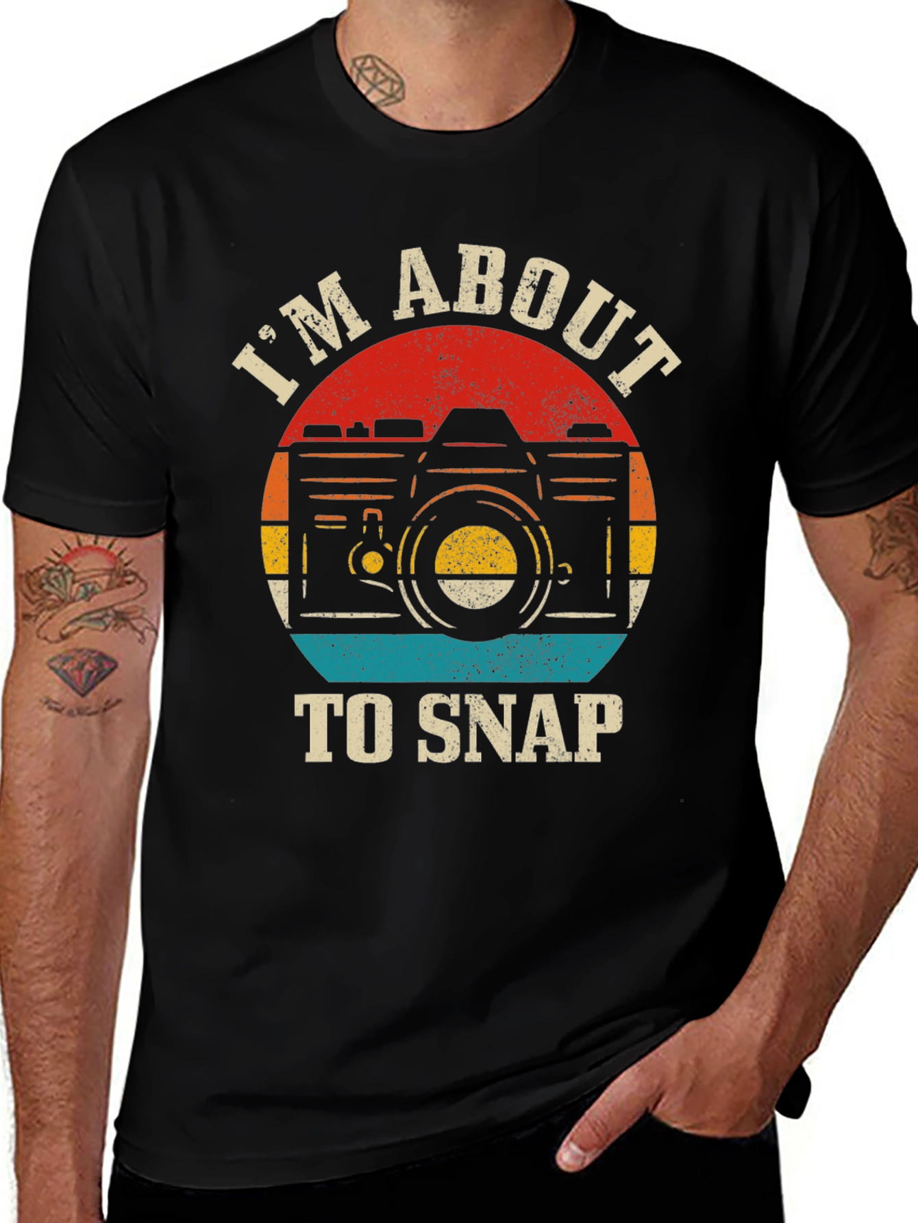 Retro Camera T-Shirt - I'm About To Snap