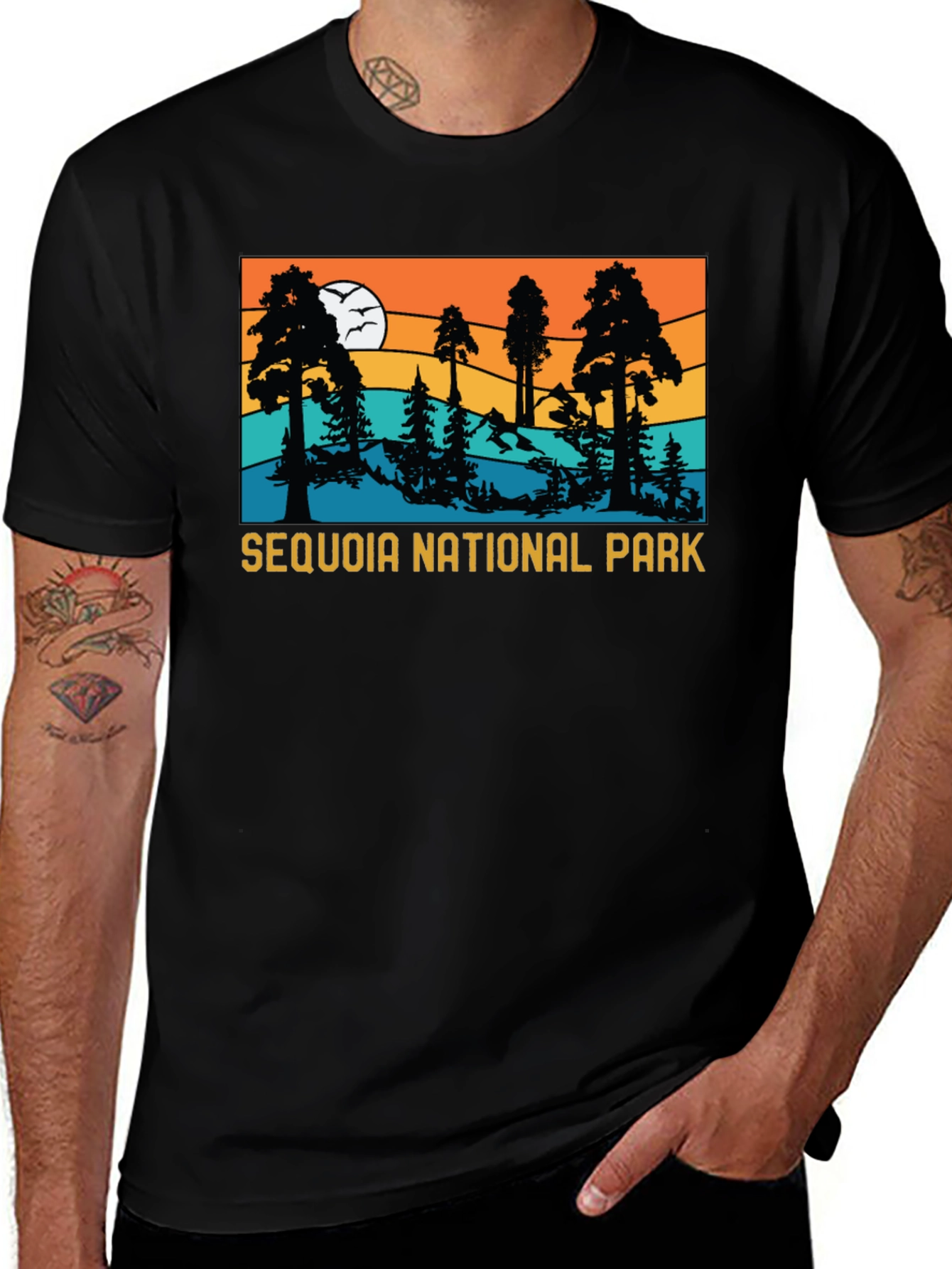 Sequoia National Park Graphic Tee - Black
