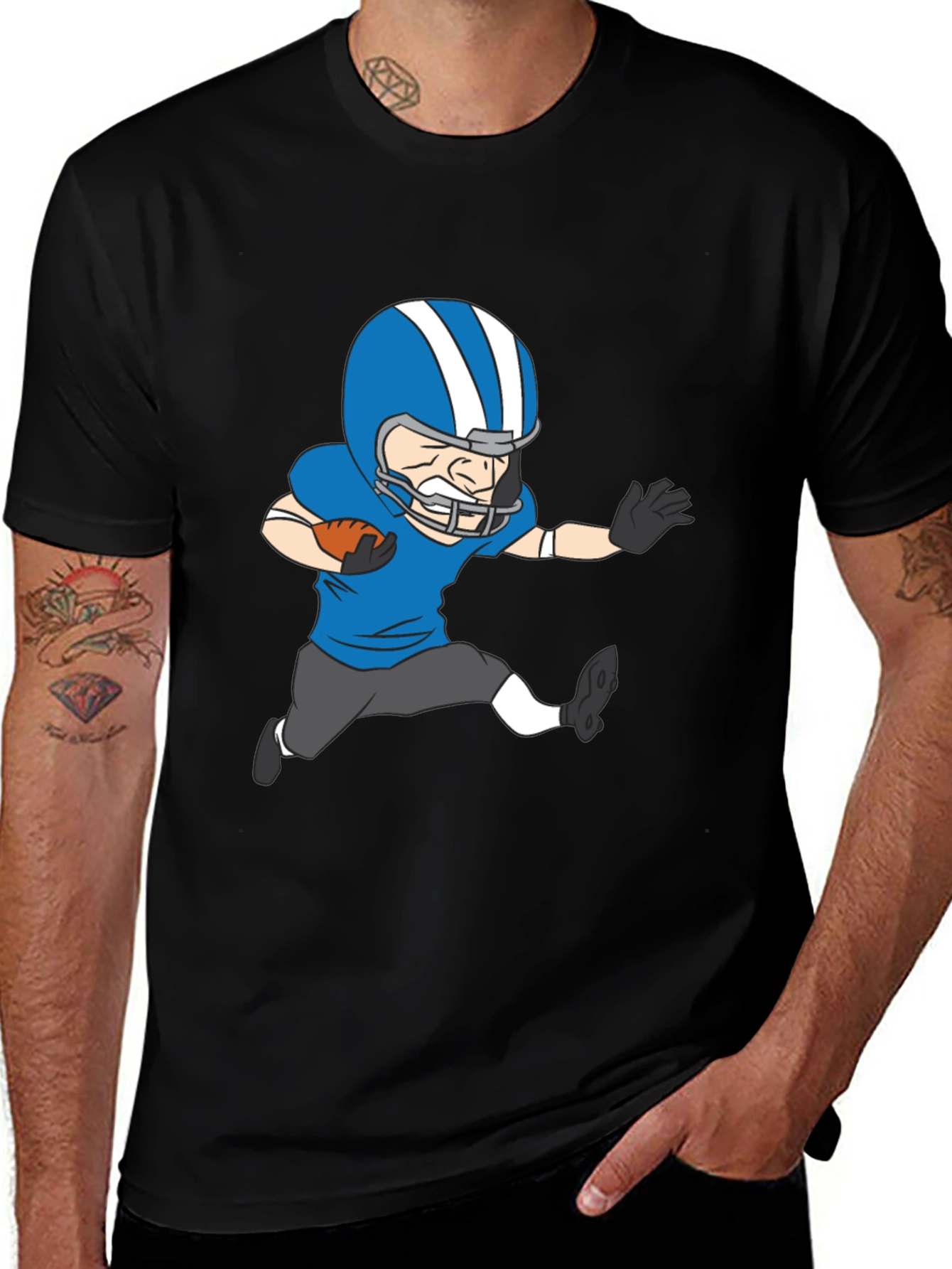 Variant 27 of Football Player Graphic T-Shirt