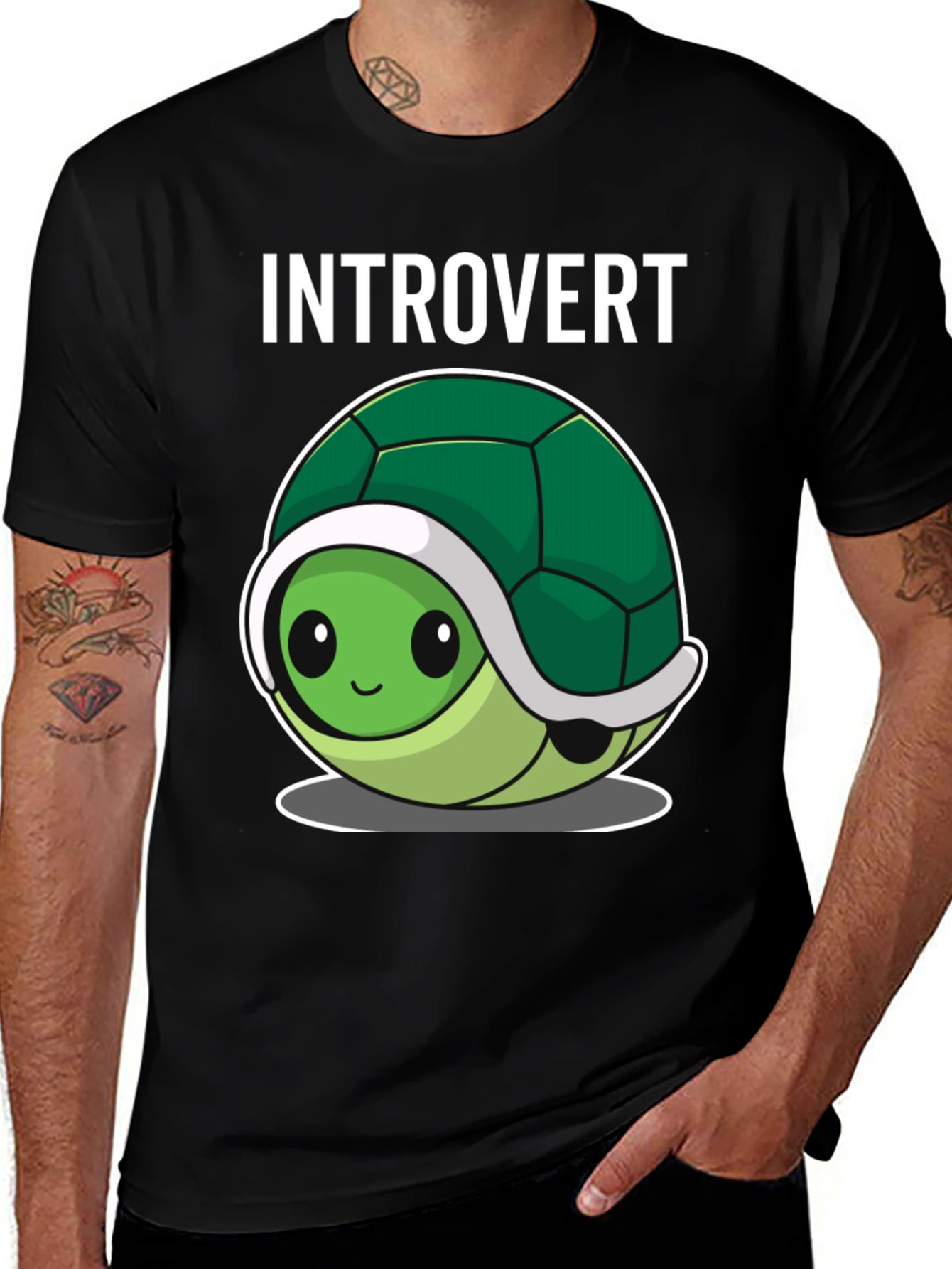 Variant 19 of Introvert Turtle Tee - Cute & Comfy