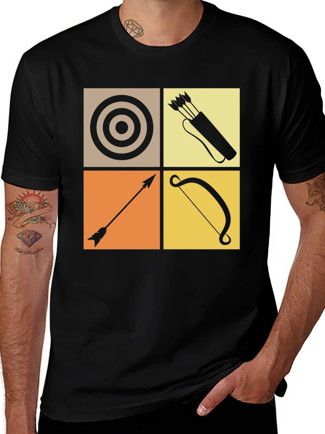 Variant 12 of Archery Graphic Tee - Archer Target Shirt