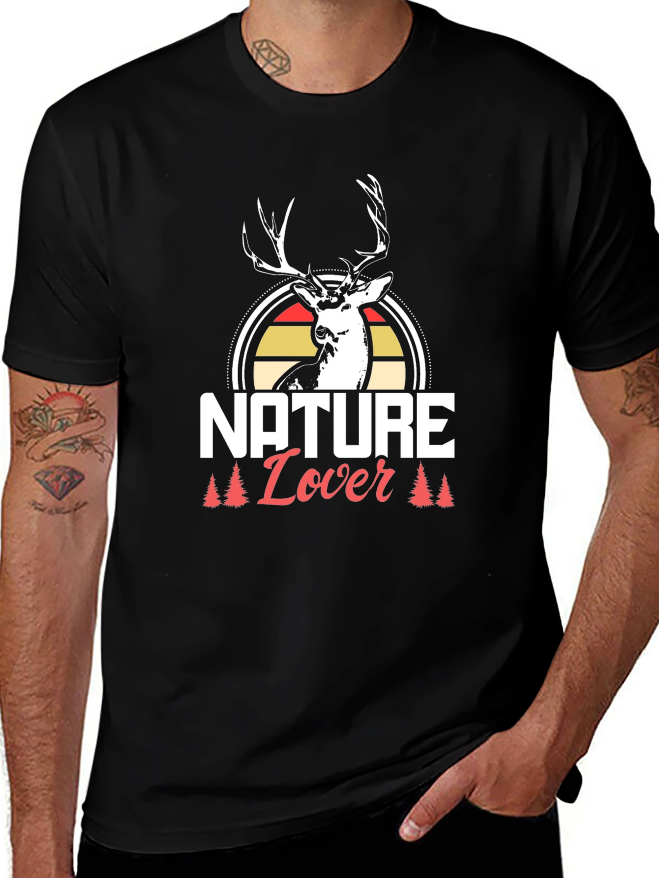 Variant 17 of Nature Lover Deer Graphic T-Shirt