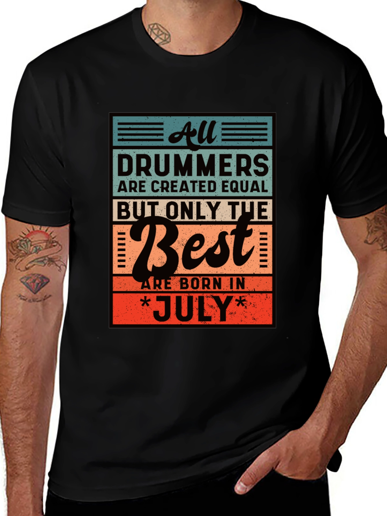 Variant 17 of Drummers Born in July T-Shirt