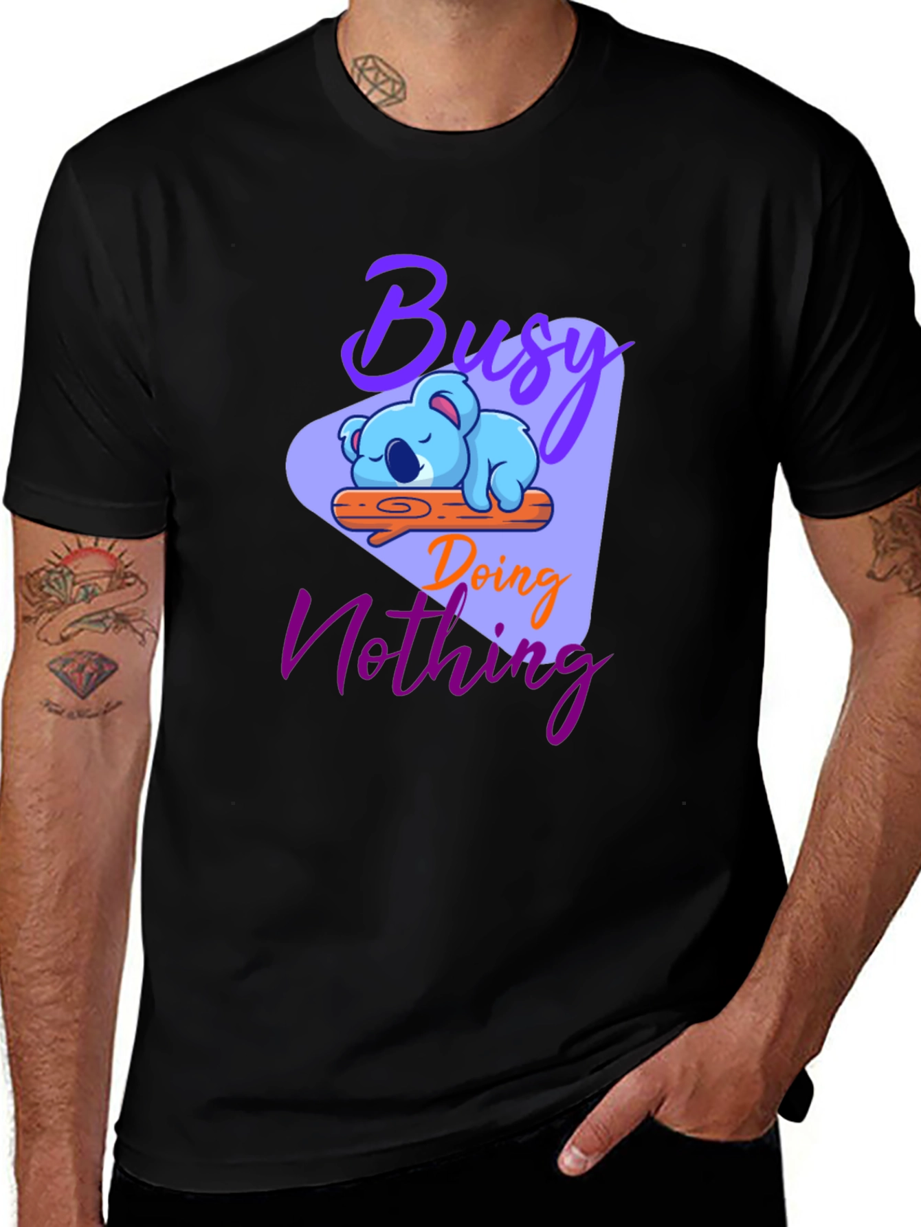 Variant 26 of Busy Doing Nothing Koala Graphic T-Shirt