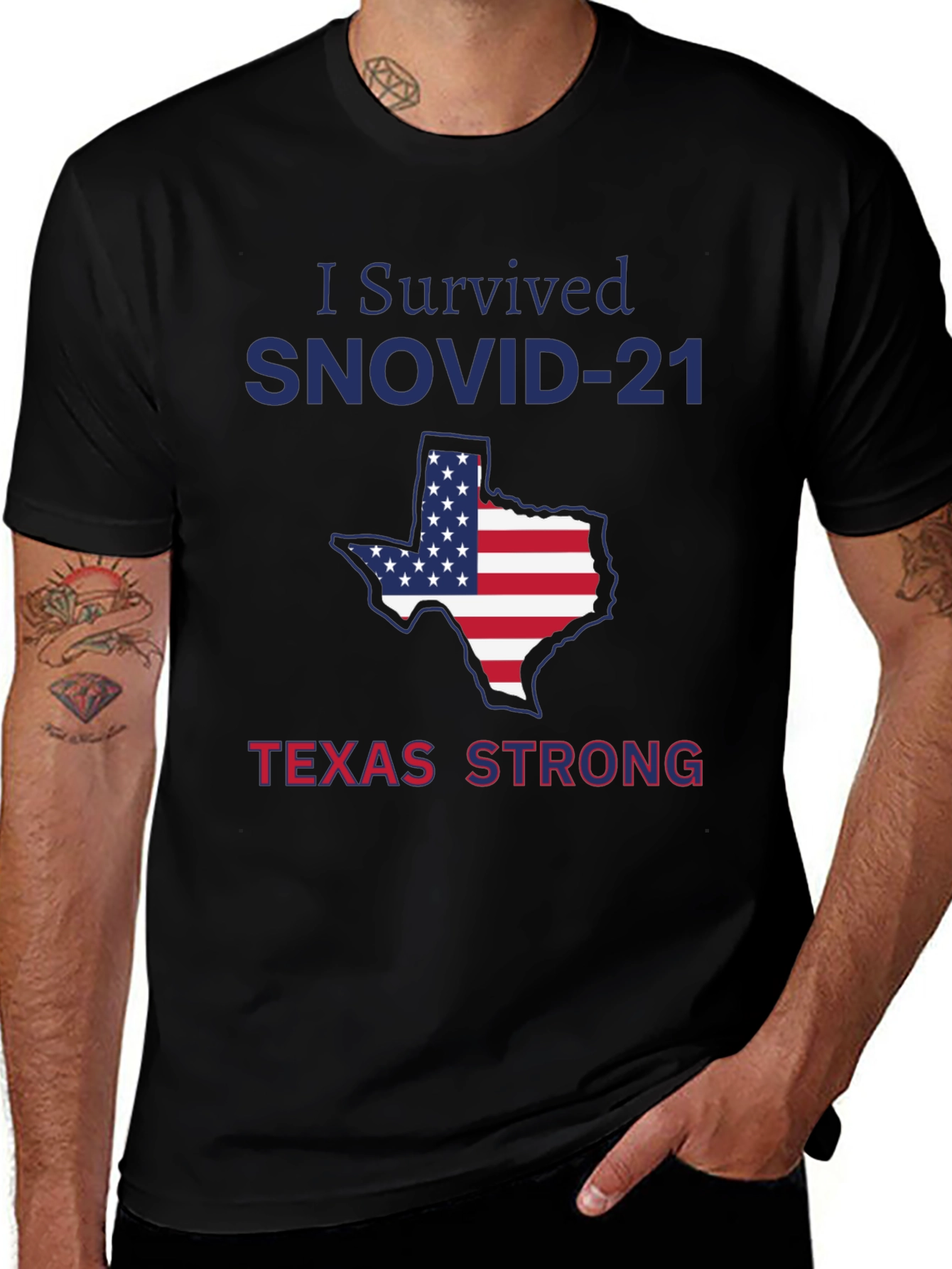 I Survived SNOVID-21 Texas Strong T-Shirt