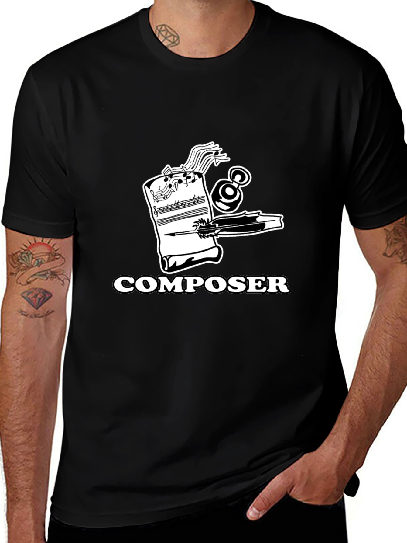 Variant 30 of Composer Music T-Shirt - Black