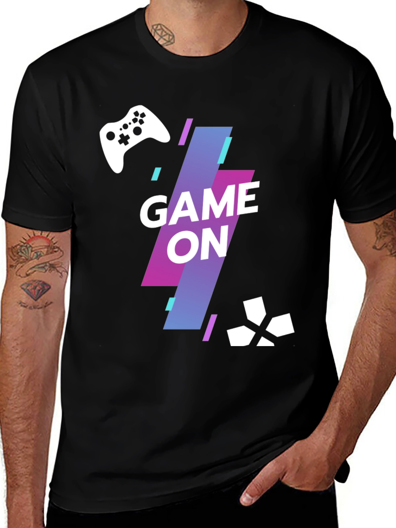Variant 28 of Game On Graphic Tee - Gamer T-Shirt
