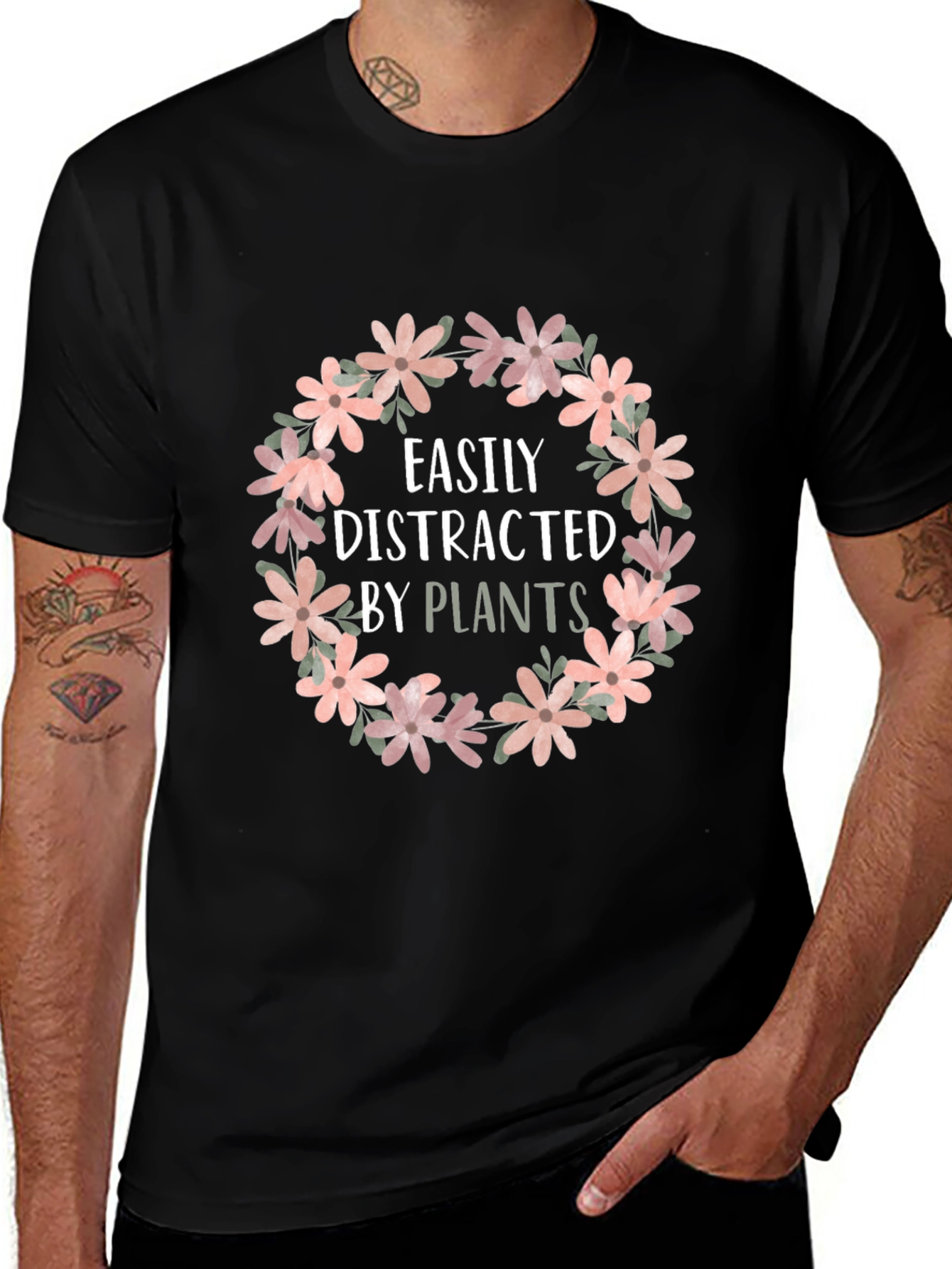 Variant 9 of Easily Distracted By Plants Graphic Tee