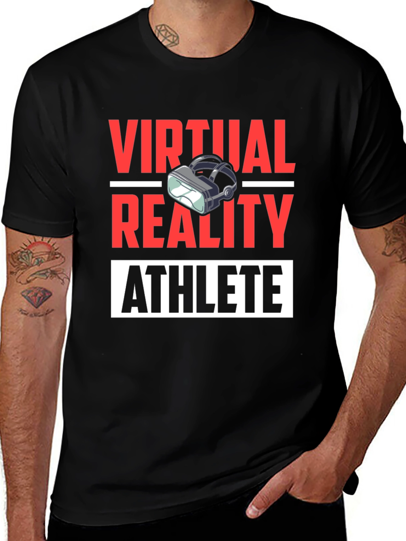 Virtual Reality Athlete Graphic Tee