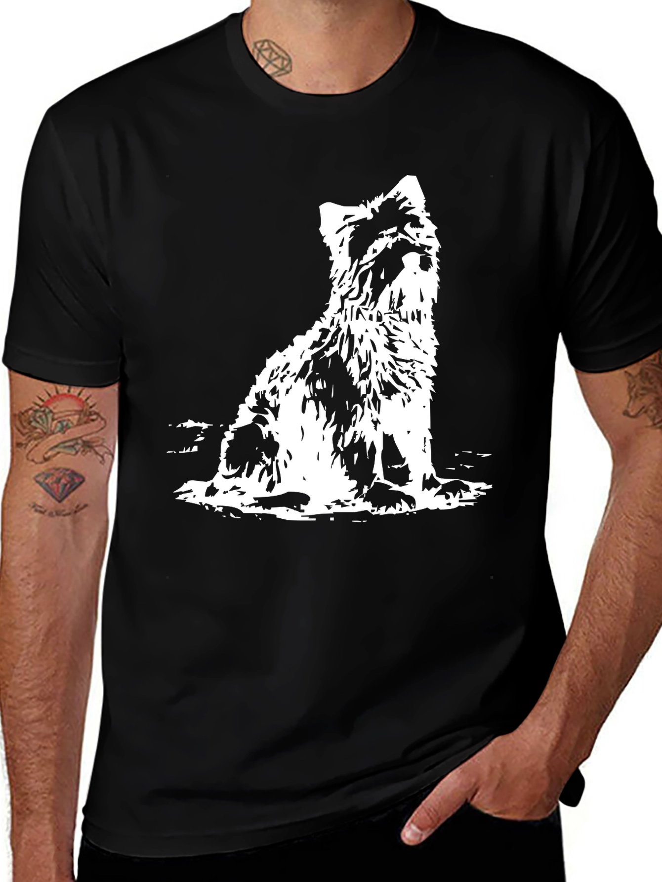 Variant 29 of Black Dog Graphic T-Shirt