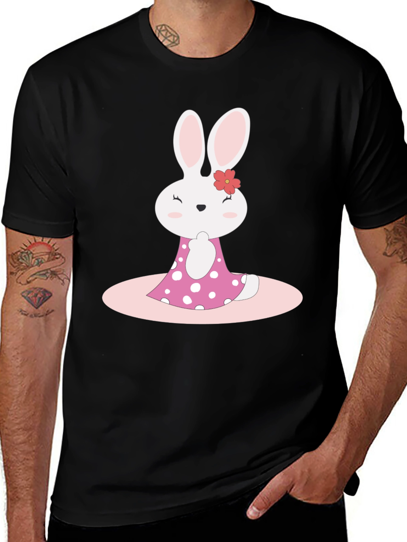 Variant 14 of Cute Bunny T-Shirt - Easter Gift