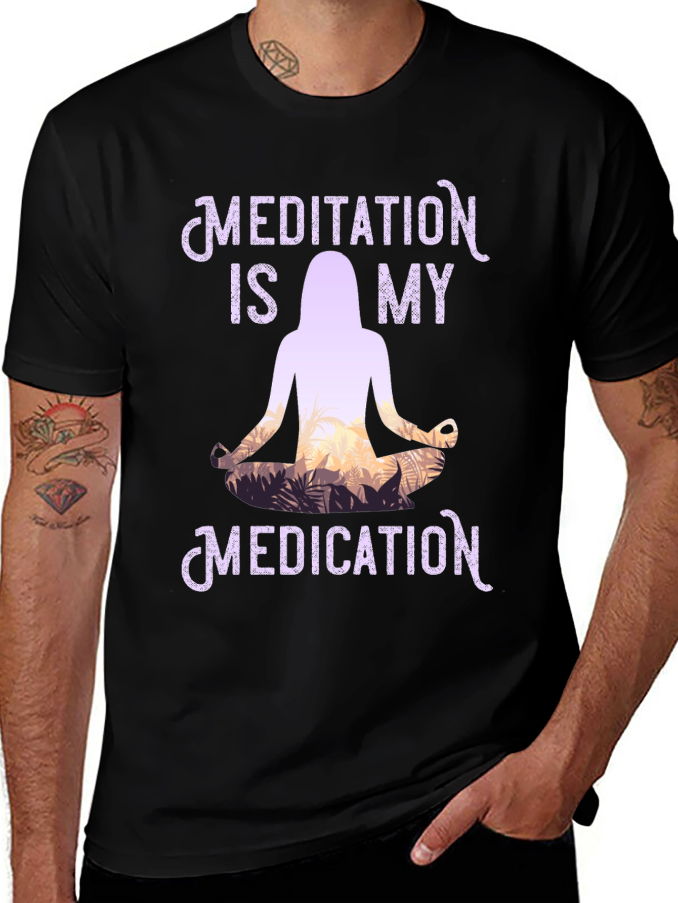 Variant 18 of Meditation is My Medication Graphic Tee