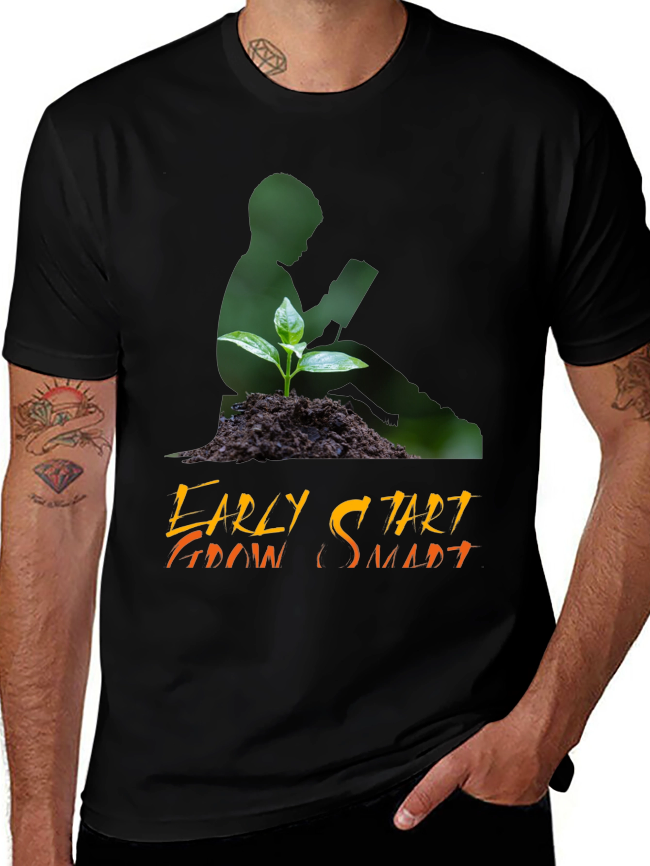 Variant 8 of Early Start Grow Smart Graphic T-Shirt