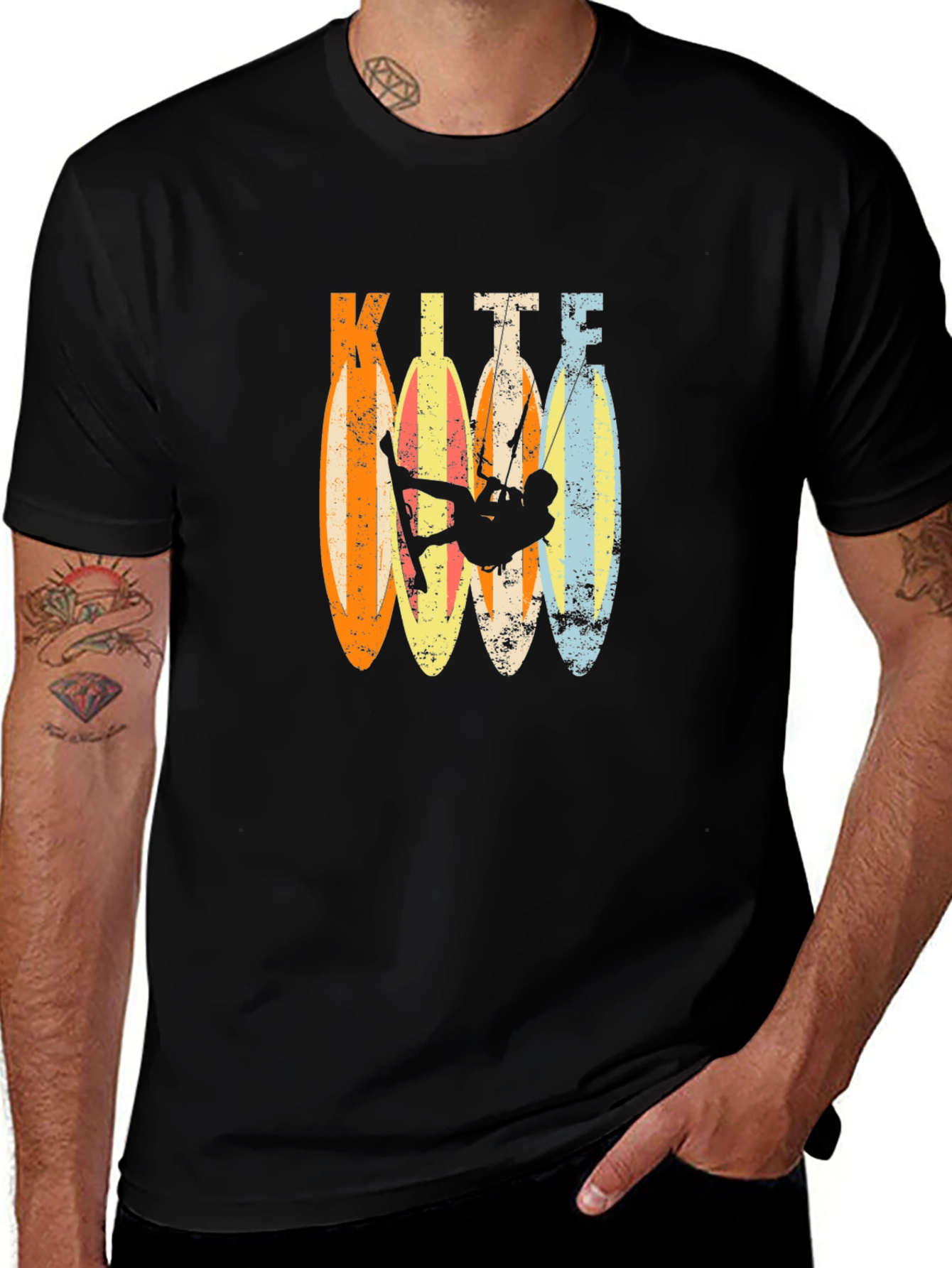 Variant 26 of Retro Kitesurfing T-Shirt - Vintage Surf Style