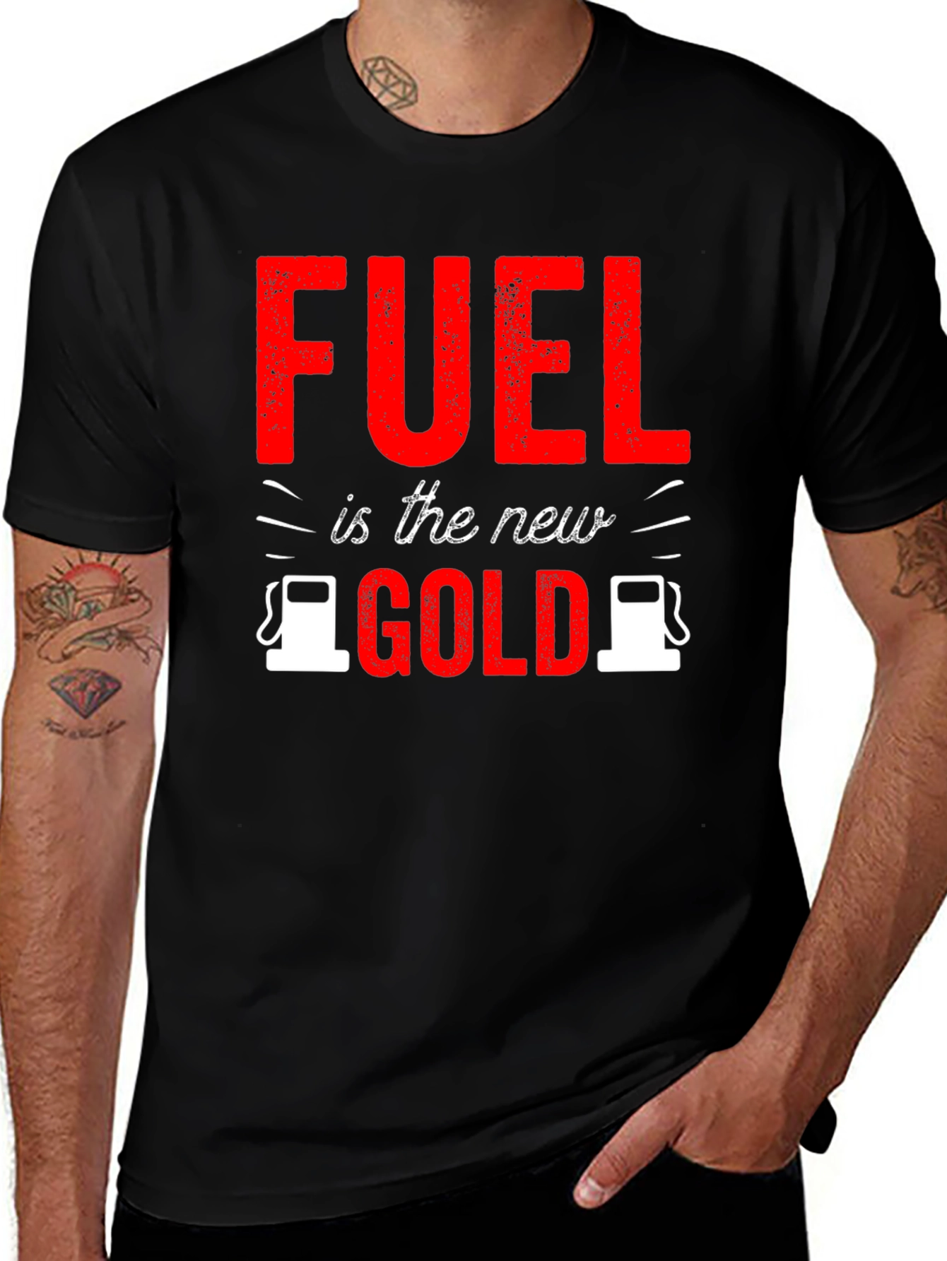 Variant 23 of Fuel is the New Gold Graphic Tee