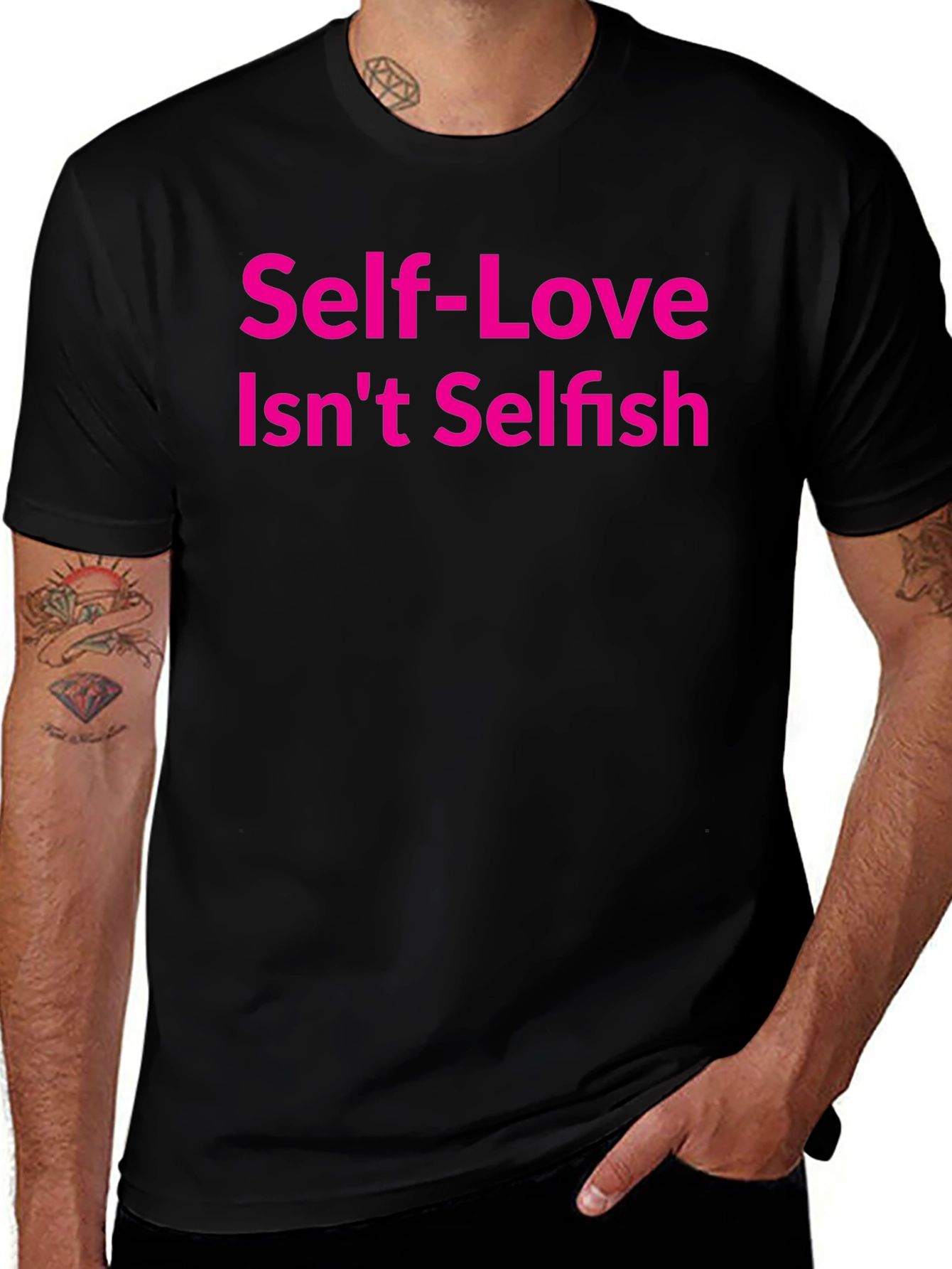 Variant 22 of Self-Love Isn't Selfish Black T-Shirt