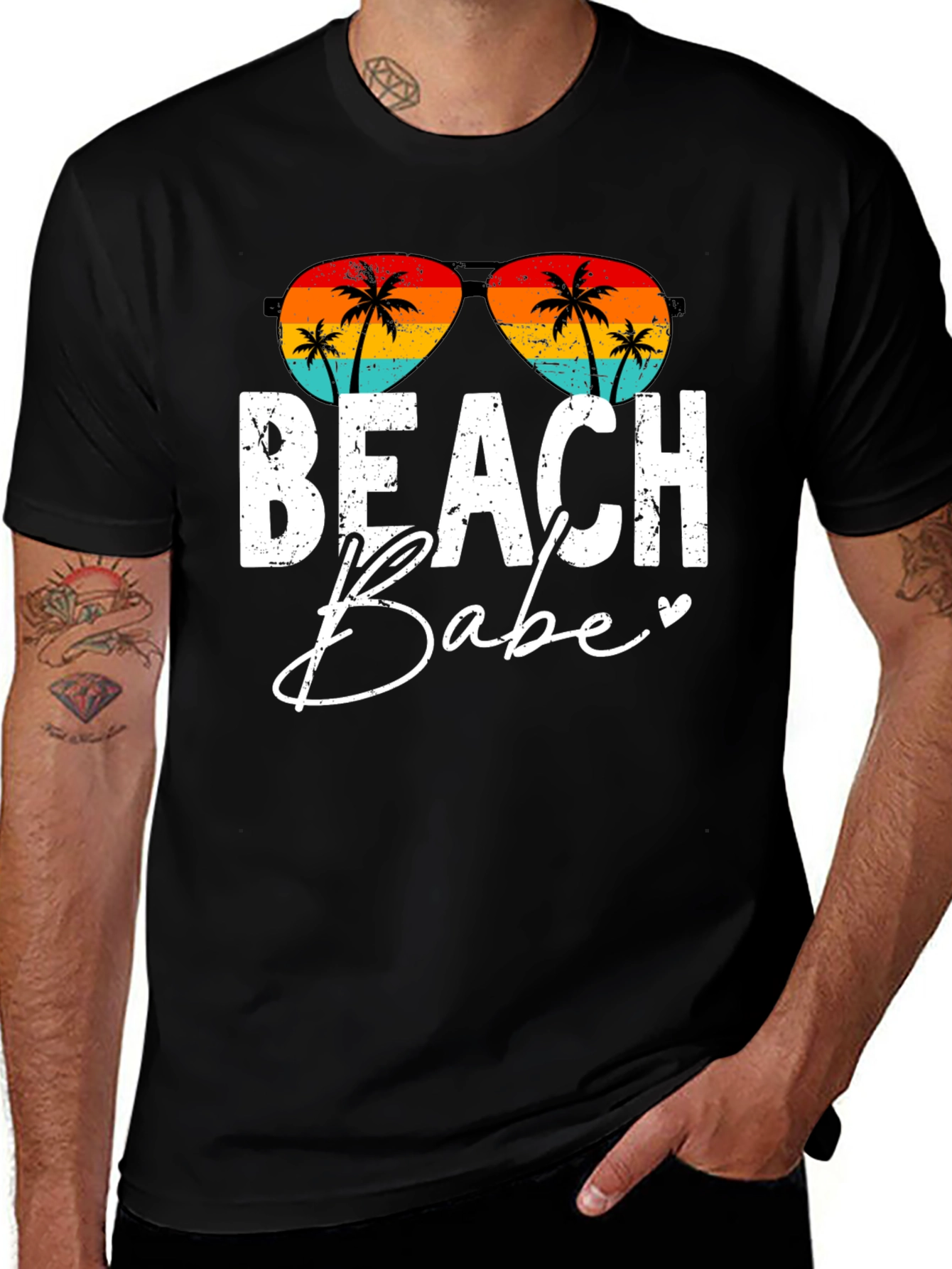Beach Babe Graphic Tee - Retro Summer Vibes