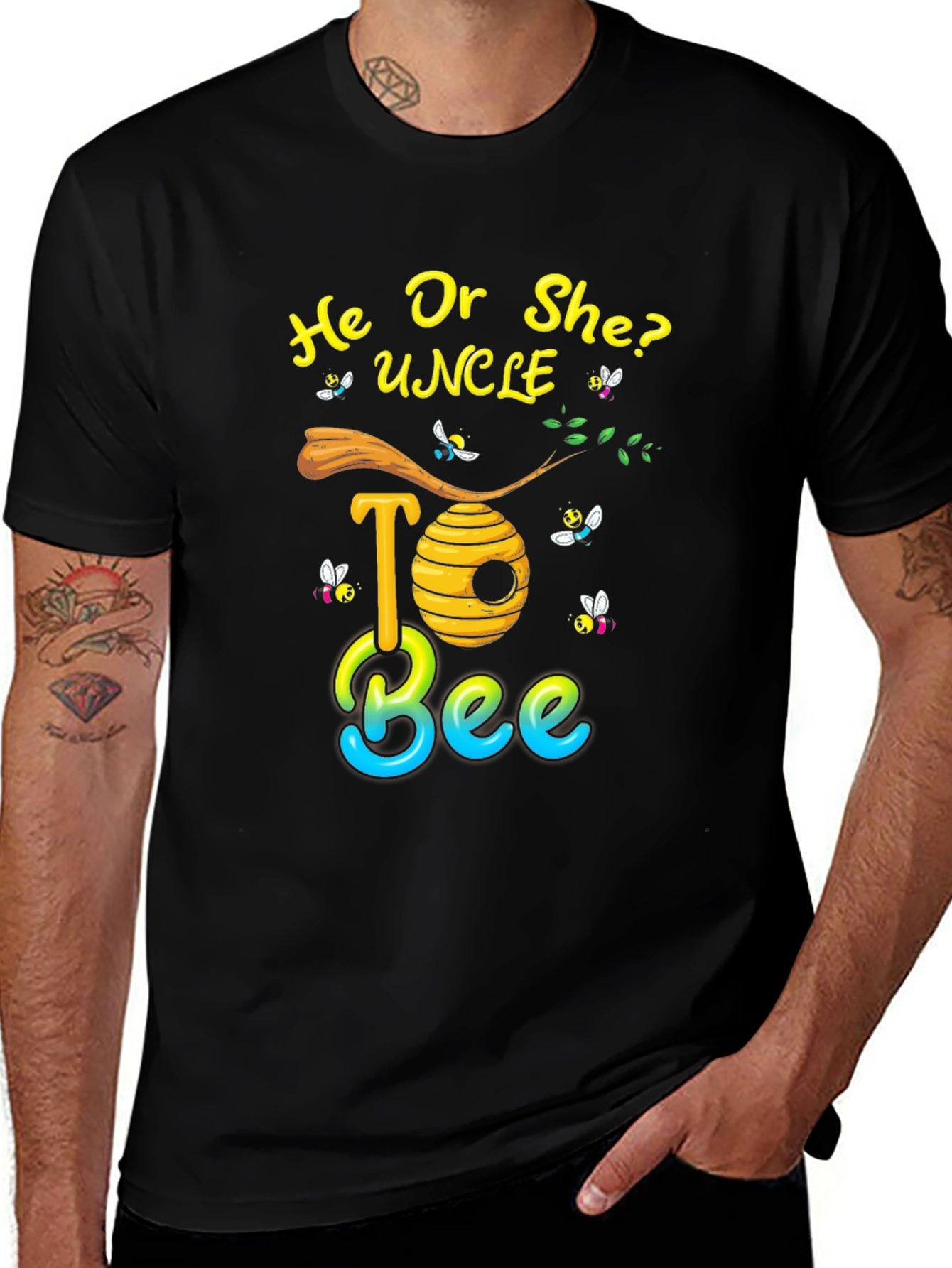 Uncle To Bee Gender Reveal T-Shirt