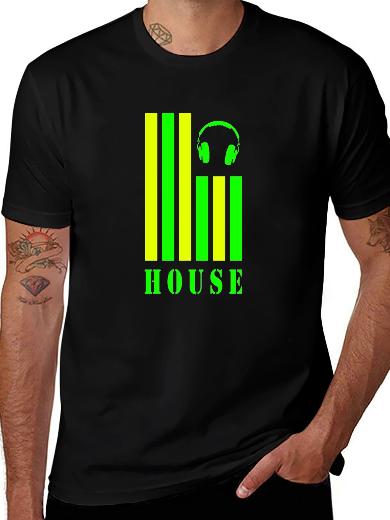House Music Graphic T-Shirt - Stylish Clubwear
