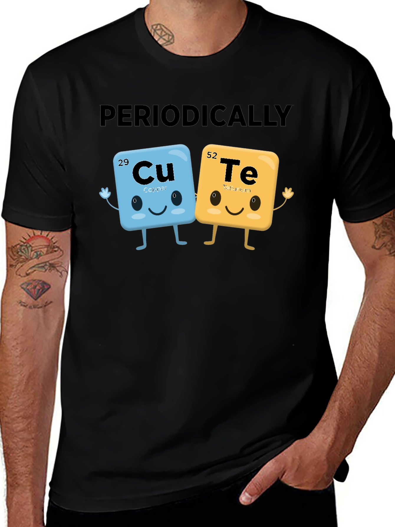 Variant 12 of Periodically Cute Science T-Shirt