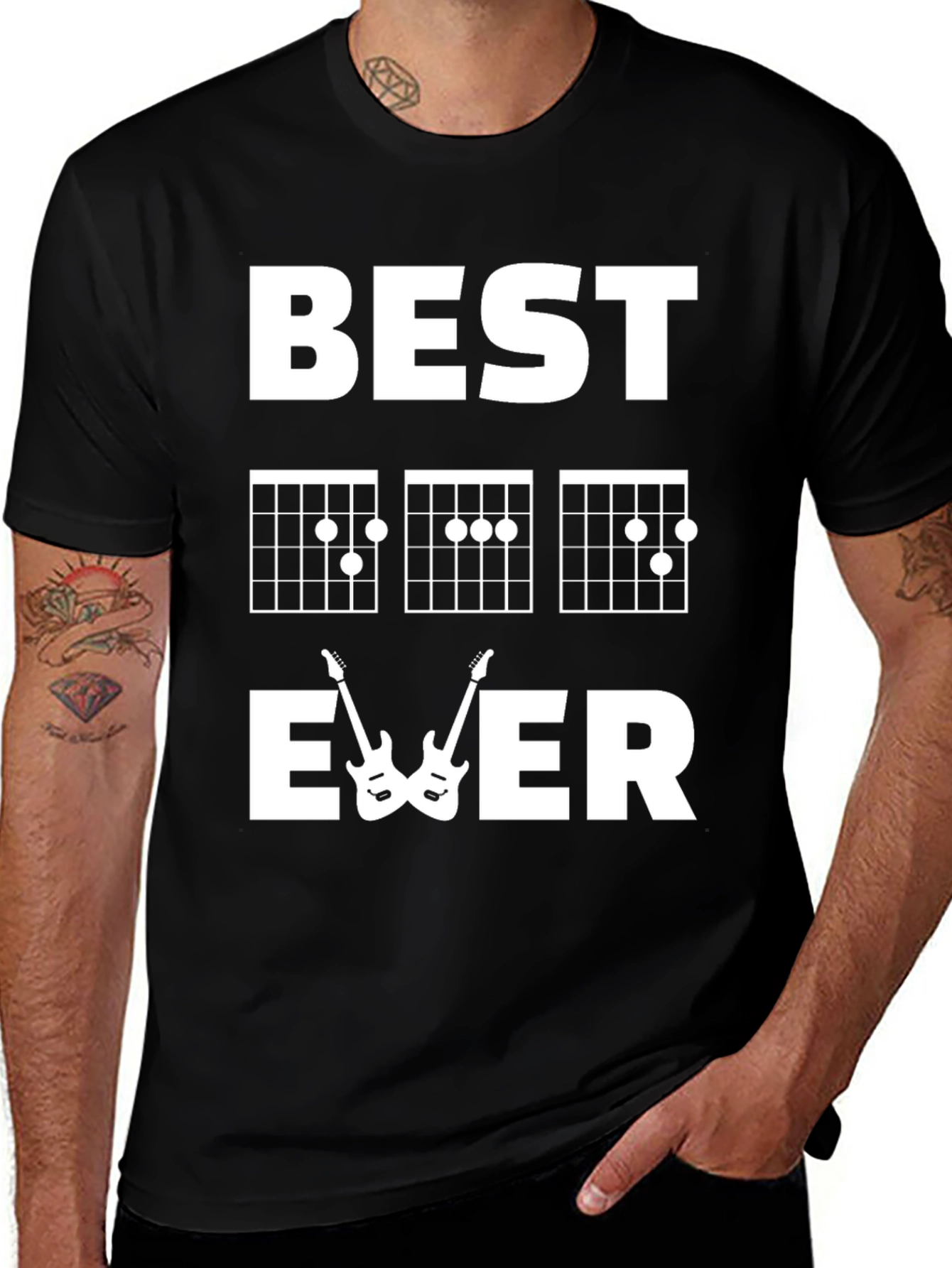 Variant 21 of Best Guitar Dad Ever T-Shirt