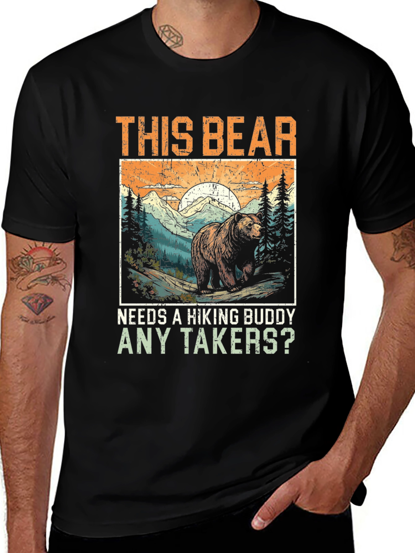 Variant 17 of Hiking Bear T-Shirt - Any Takers?