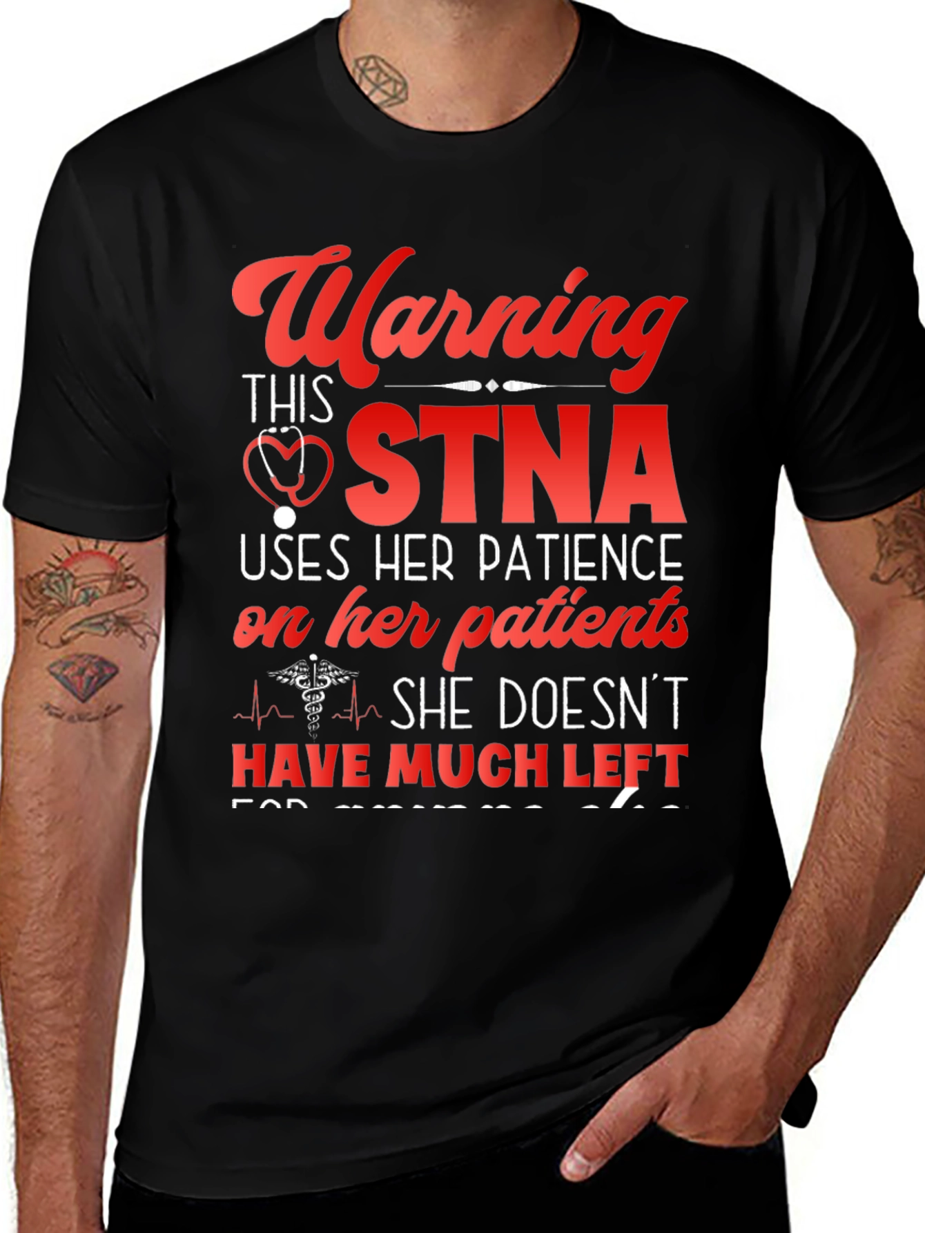 Warning STNA Uses Her Patience T-Shirt