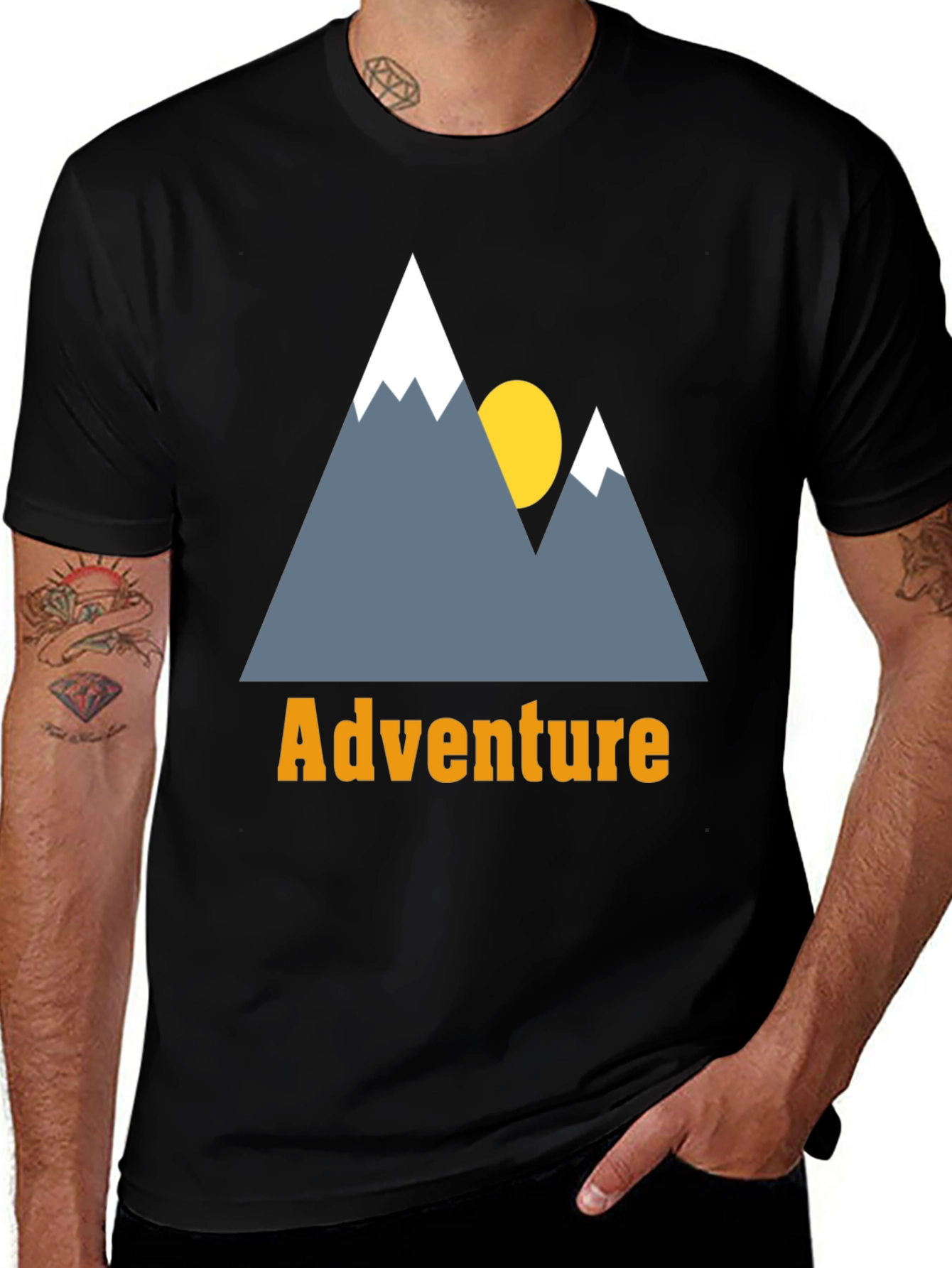 Variant 10 of Adventure Graphic Tee - Mountain Design