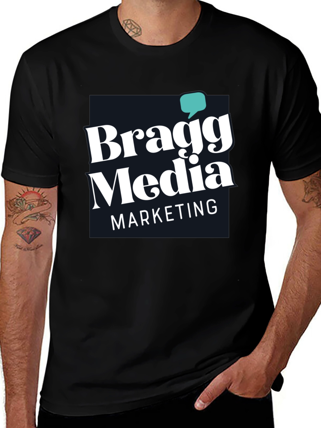 Bragg Media Marketing Black Tee